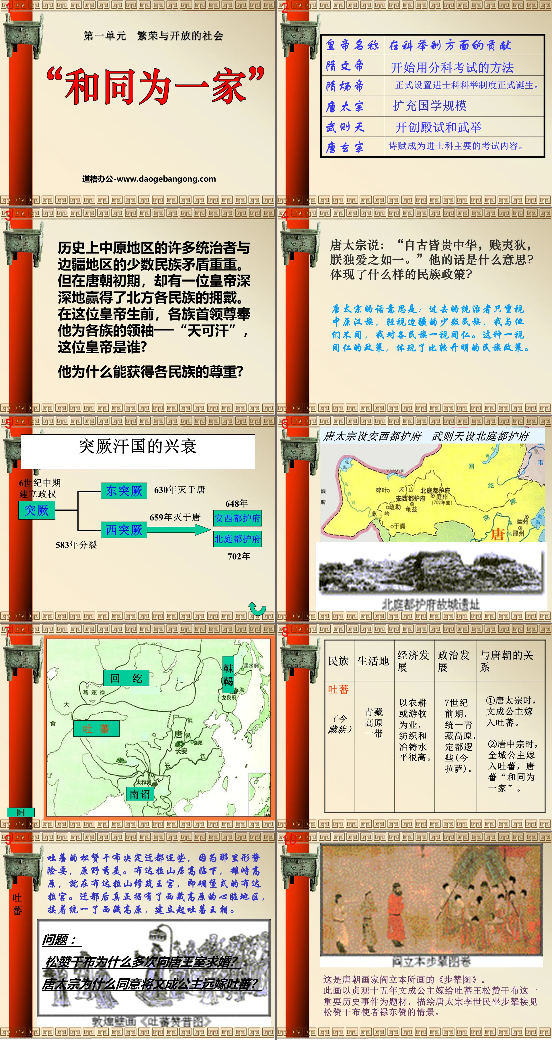 《和同為一家》繁榮與開放的社會PPT課件