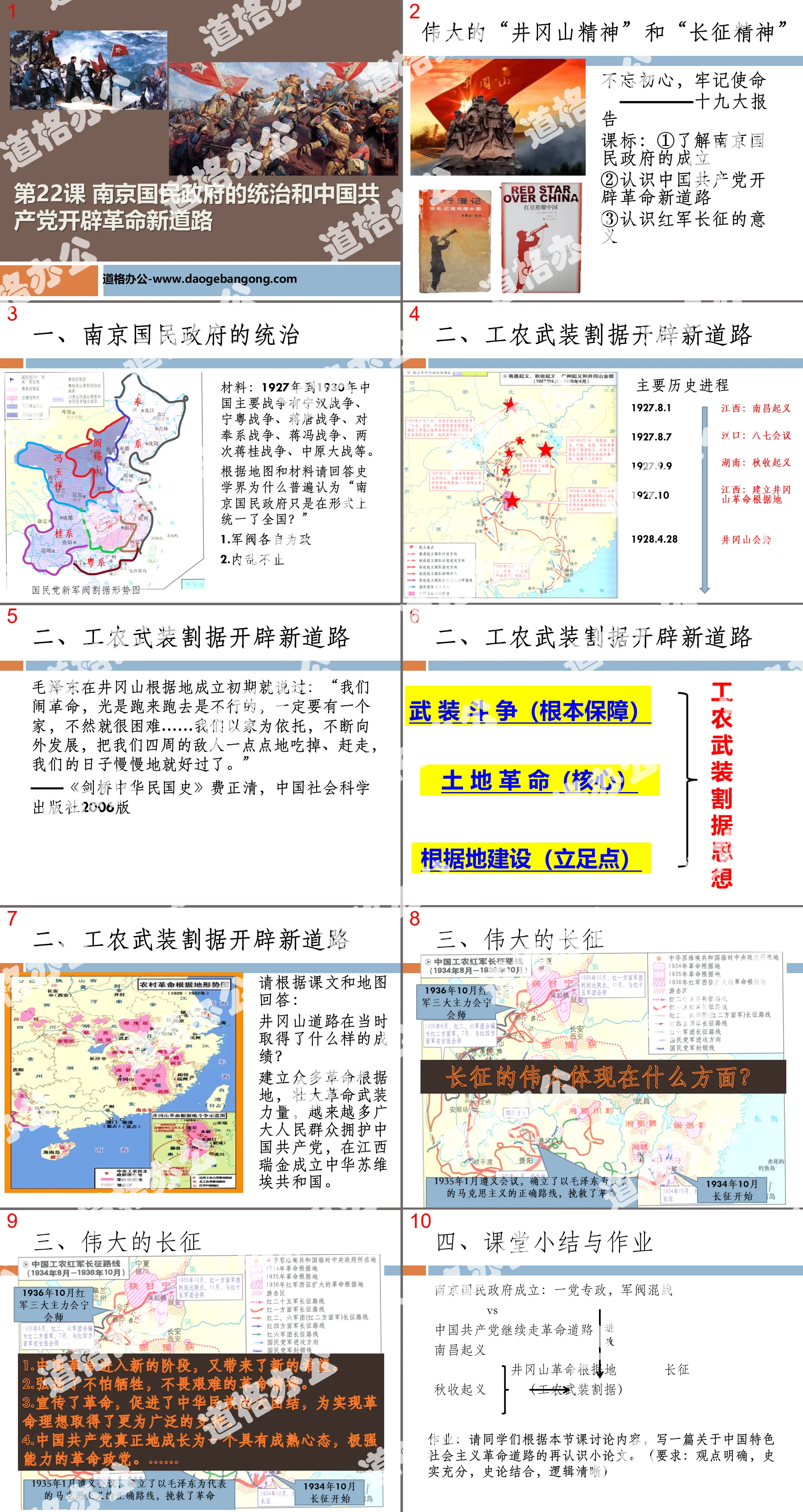 《南京国民政府的统治和中国共产党开辟革命新道路》中国共产党成立与新民主主义革命兴起PPT
