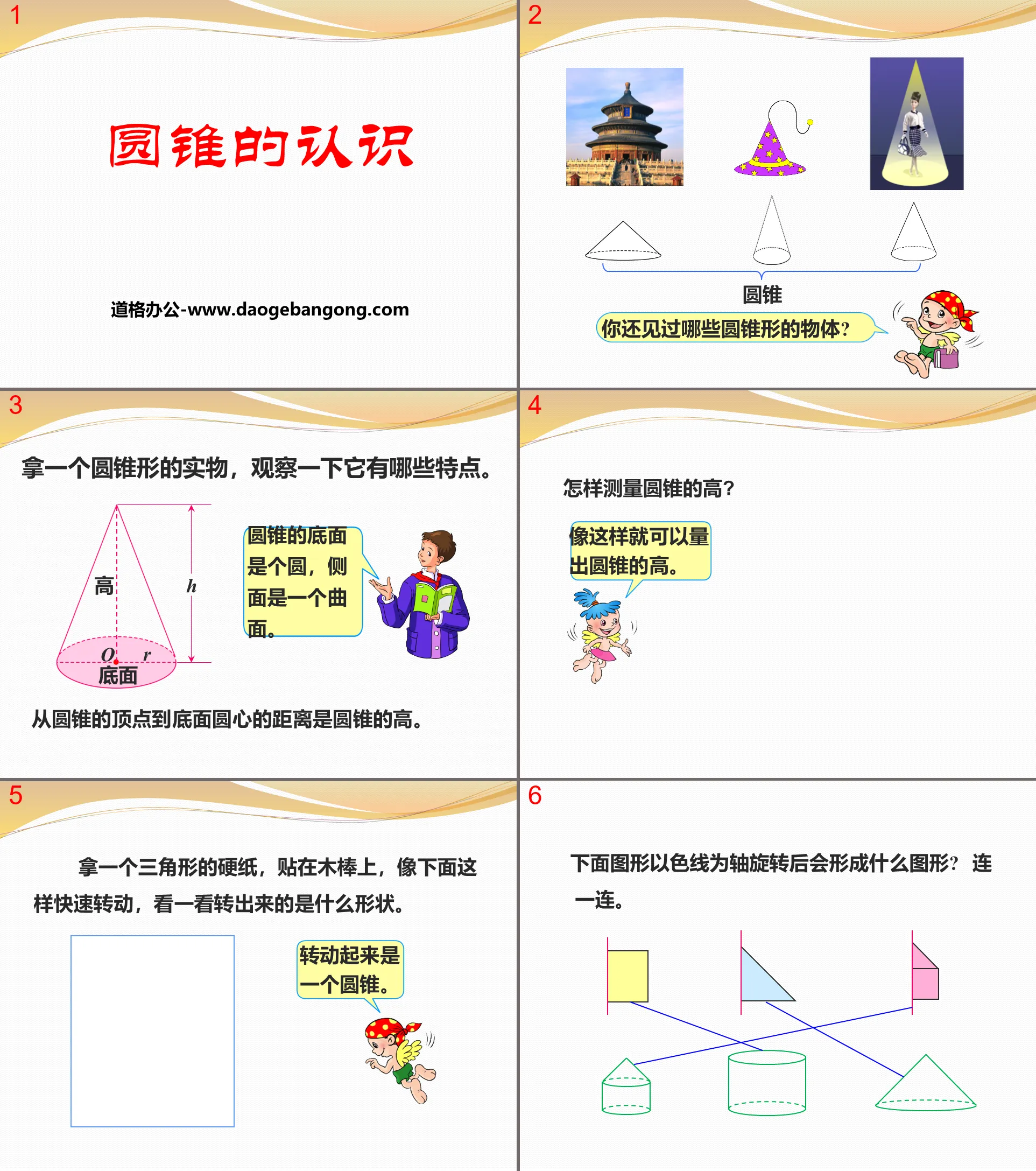 《圓錐的認知》PPT