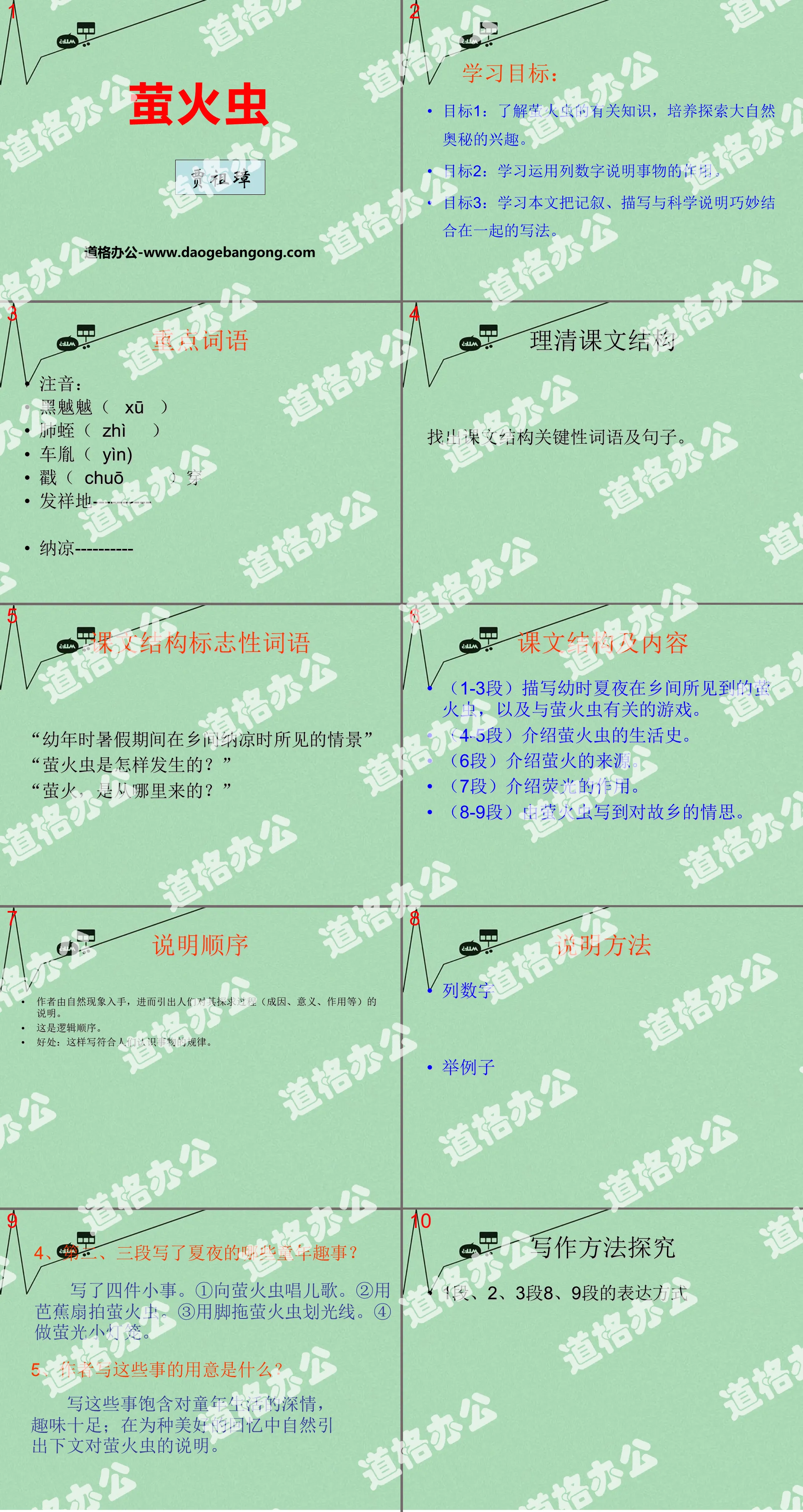 《螢火蟲》PPT