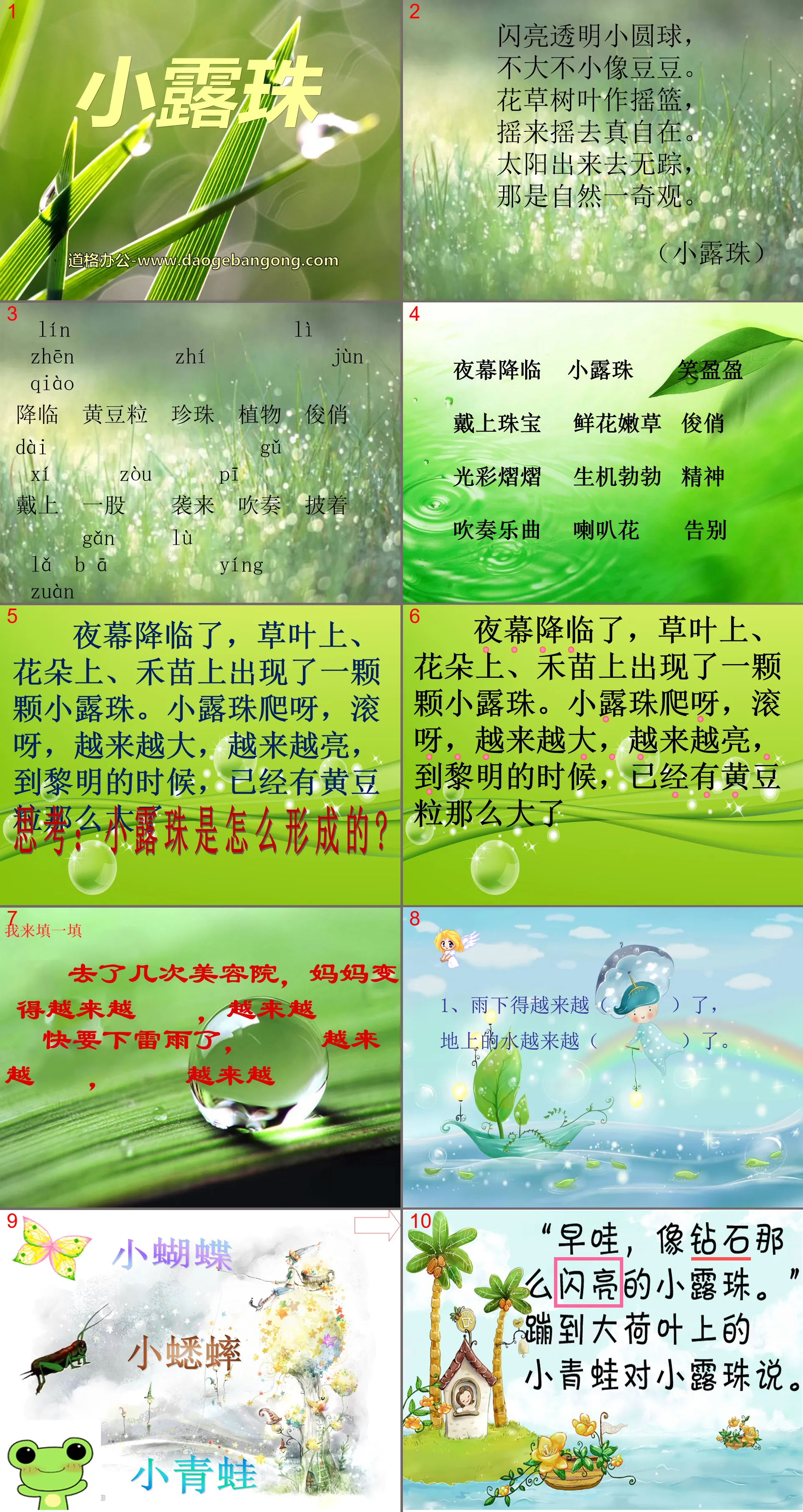 《小露珠》PPT課件6