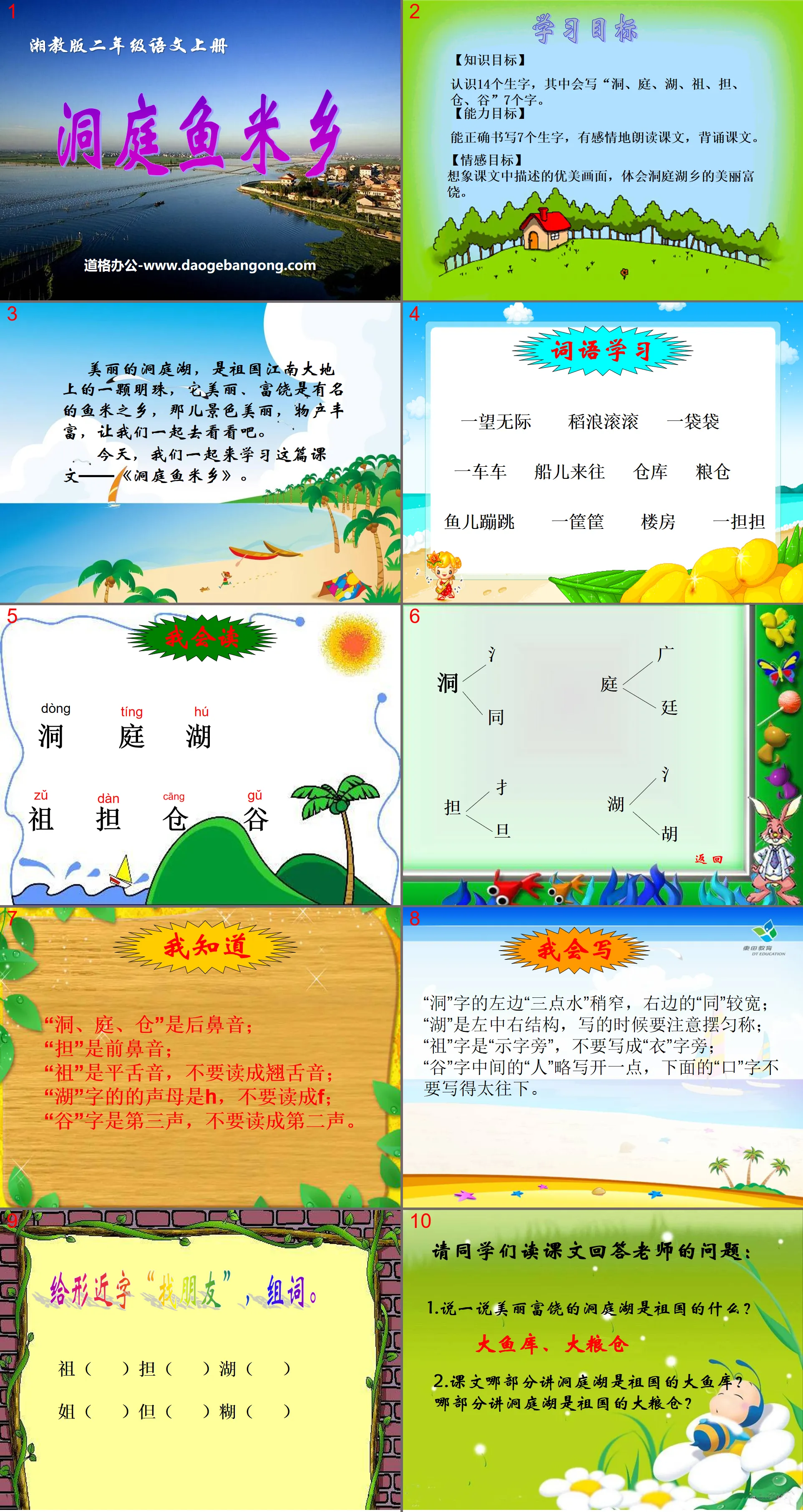 "Dongting Yumixiang" PPT courseware 2