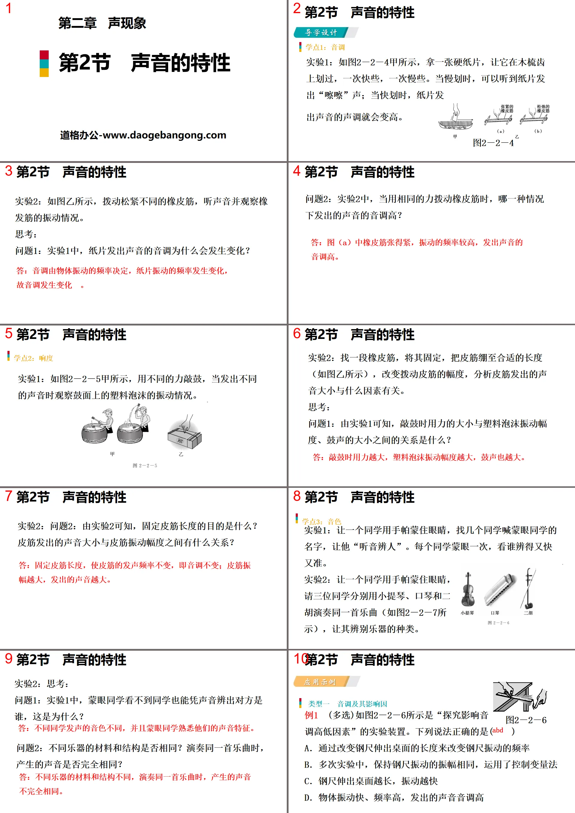 "Characteristics of Sound" Sound Phenomenon PPT courseware download