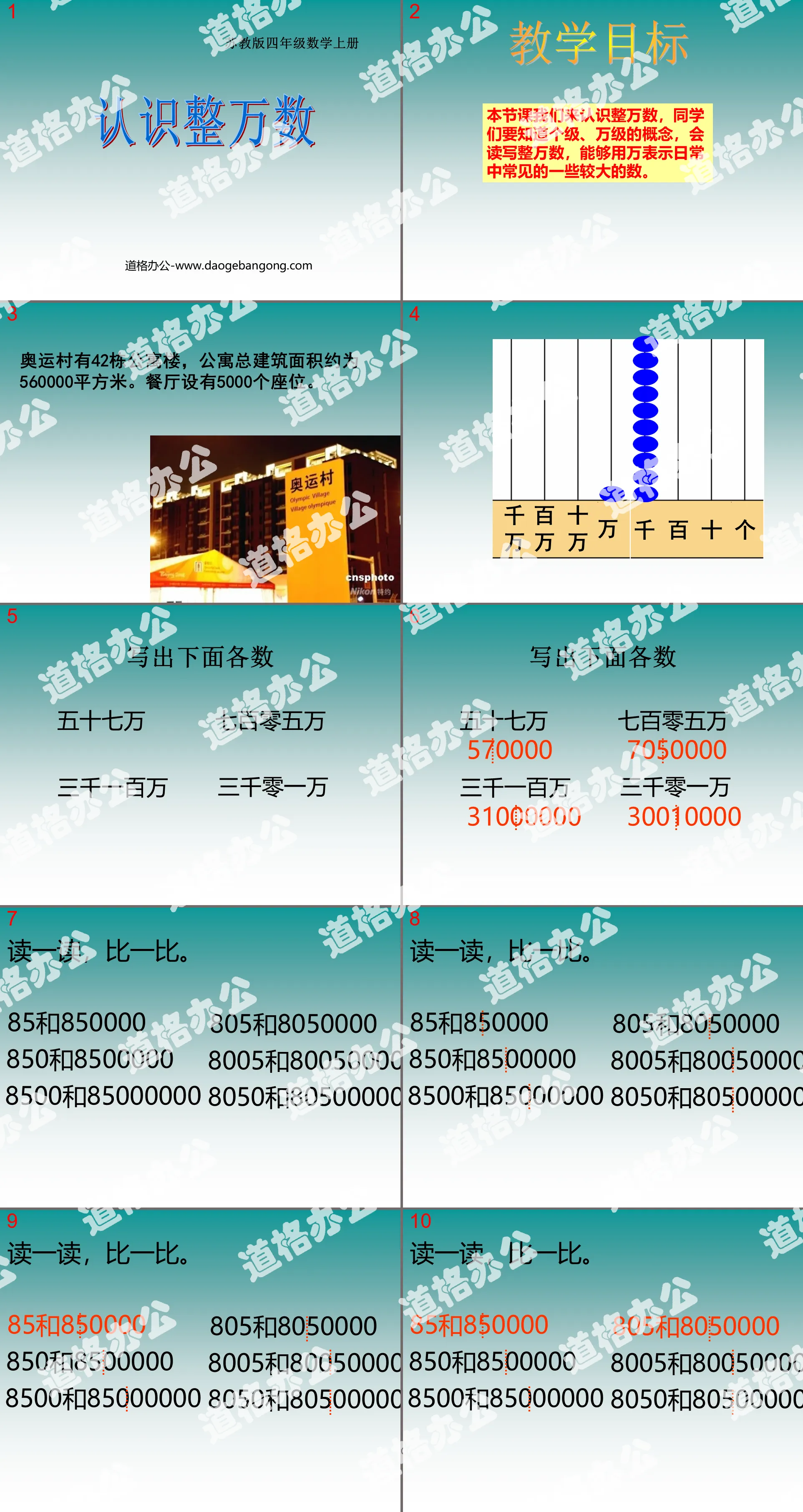 《认识整万数》认识多位数PPT课件2
