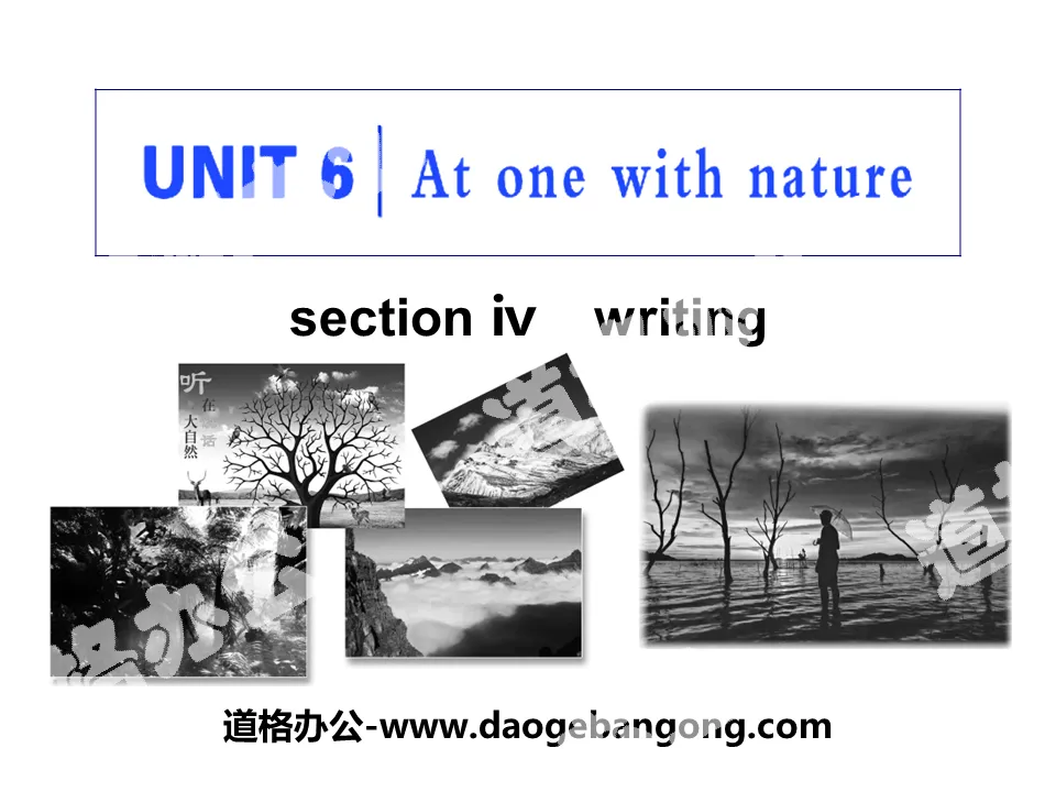 《At one with nature》Section ⅣPPT教學課件