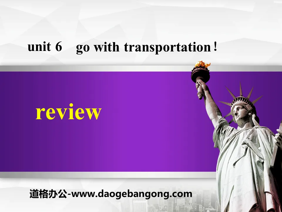 《Review》Go with Transportation! PPT