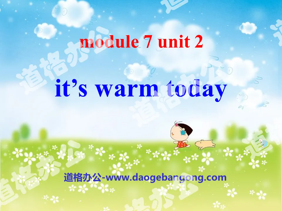《It's warm today》PPT课件3
