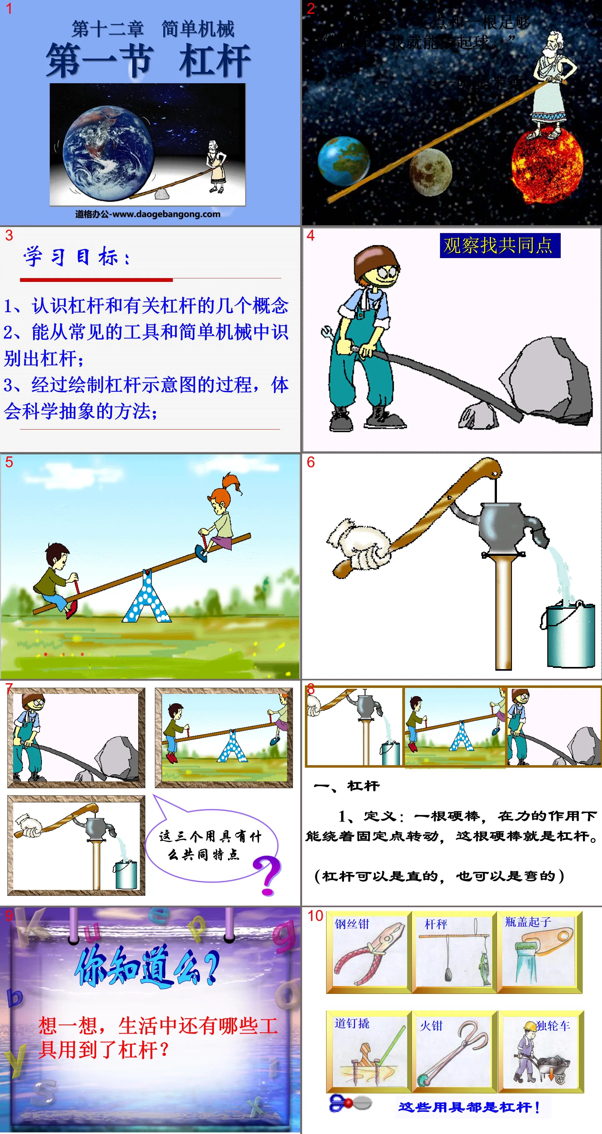 "Lever" Simple Machinery PPT Courseware 3