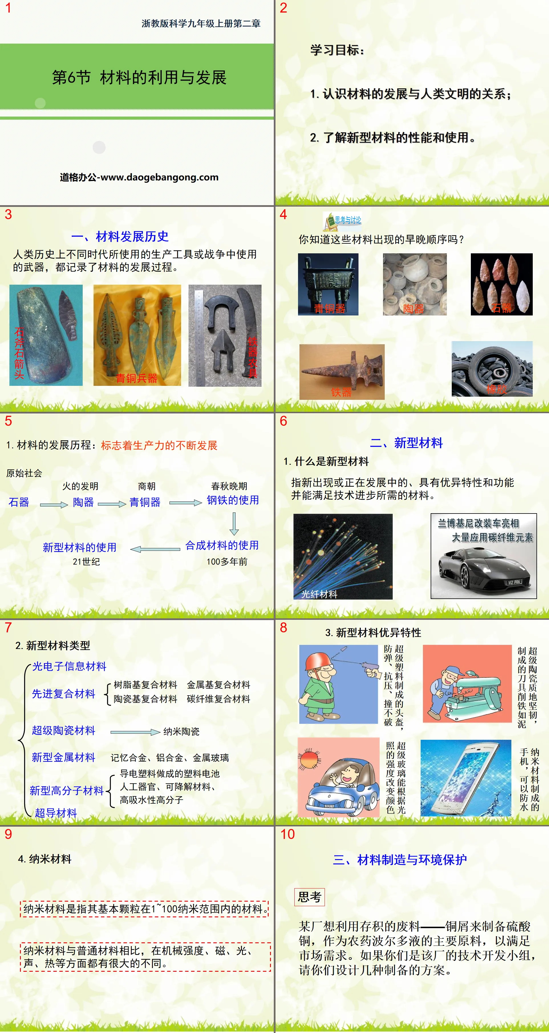 《材料的利用與發展》PPT