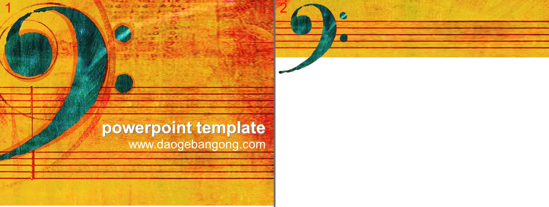 Classical music PPT template download