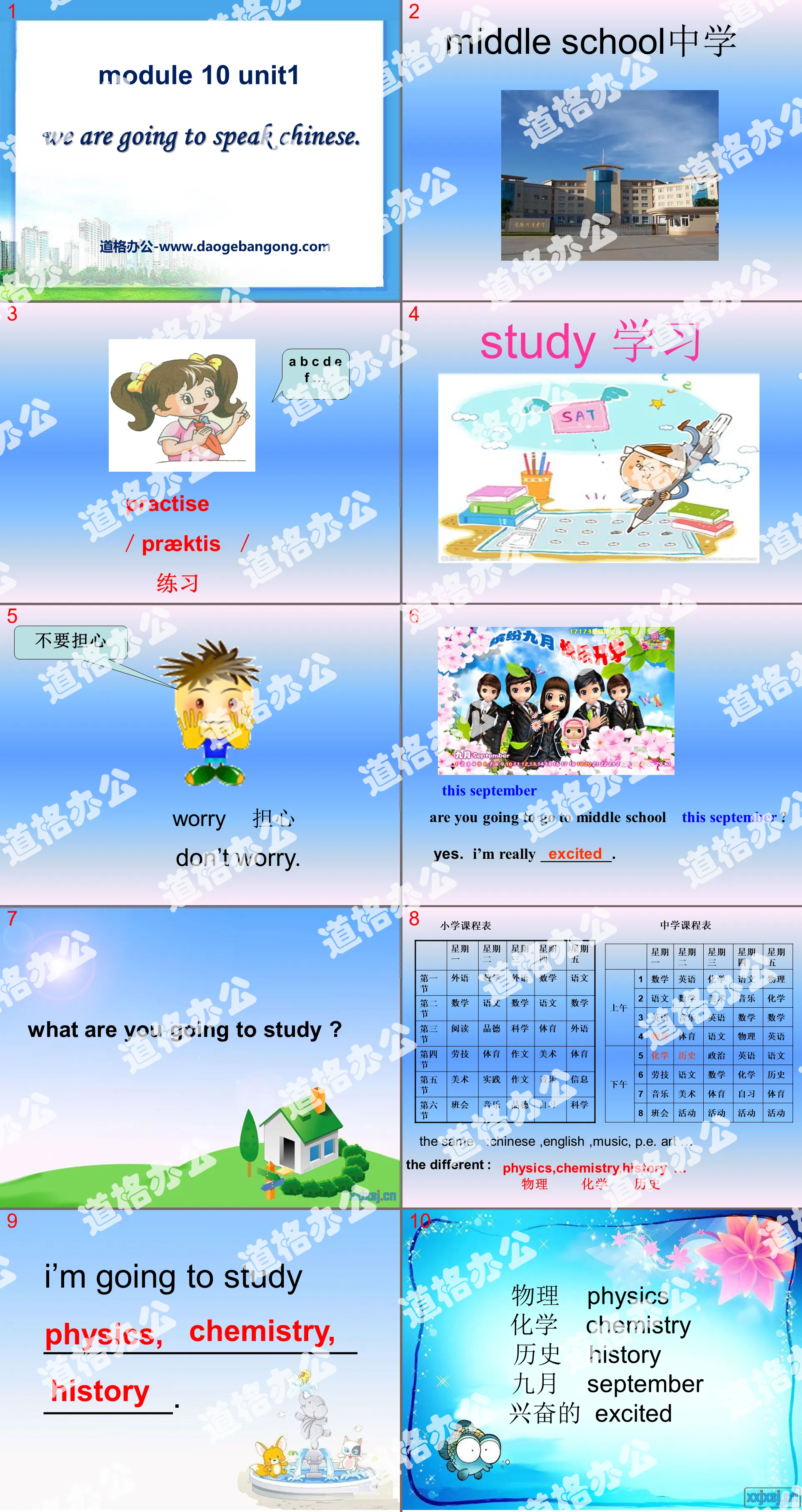 "We are going to speak Chinese" PPT courseware 5