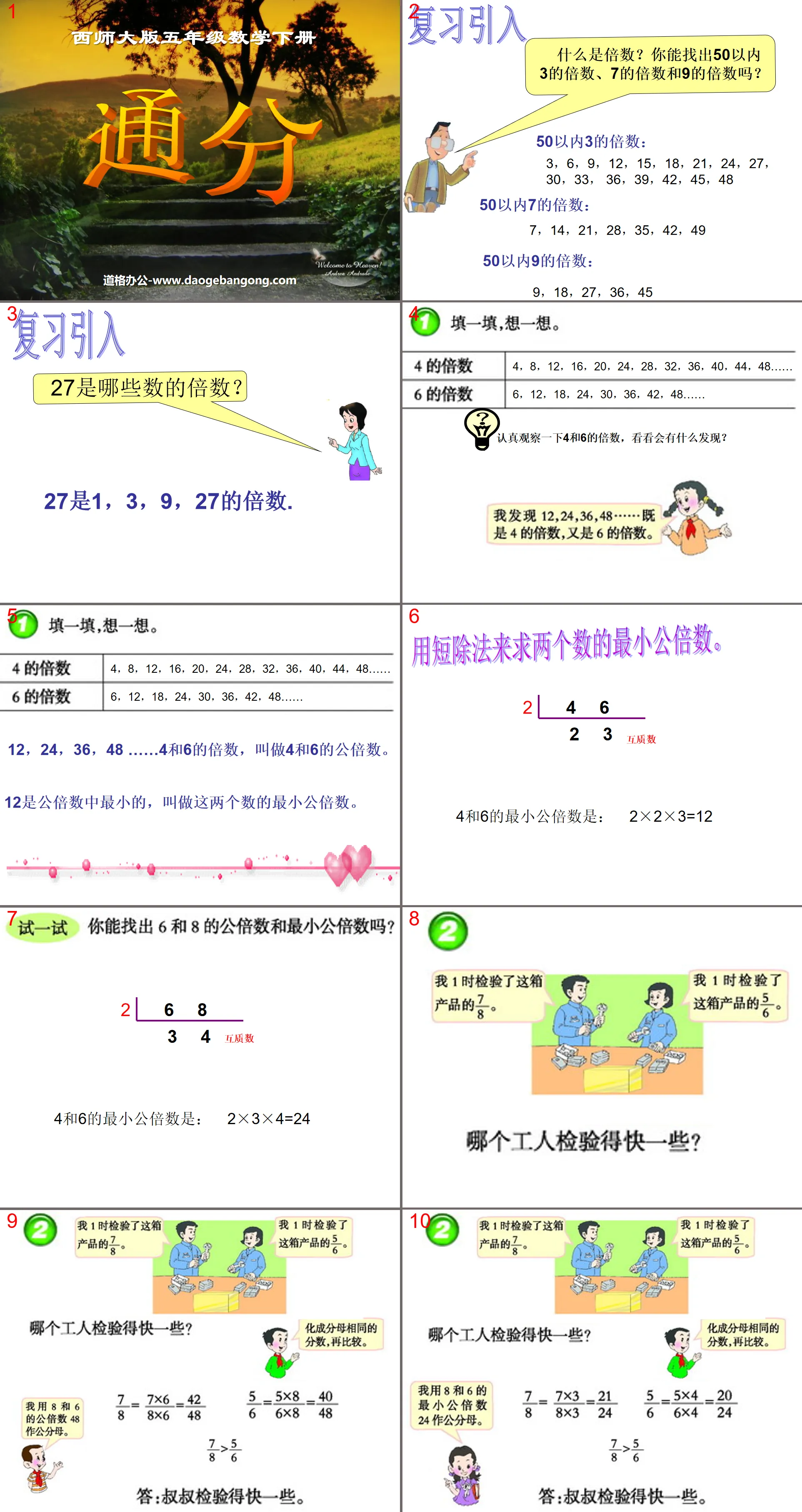 "General Score" Fraction PPT Courseware