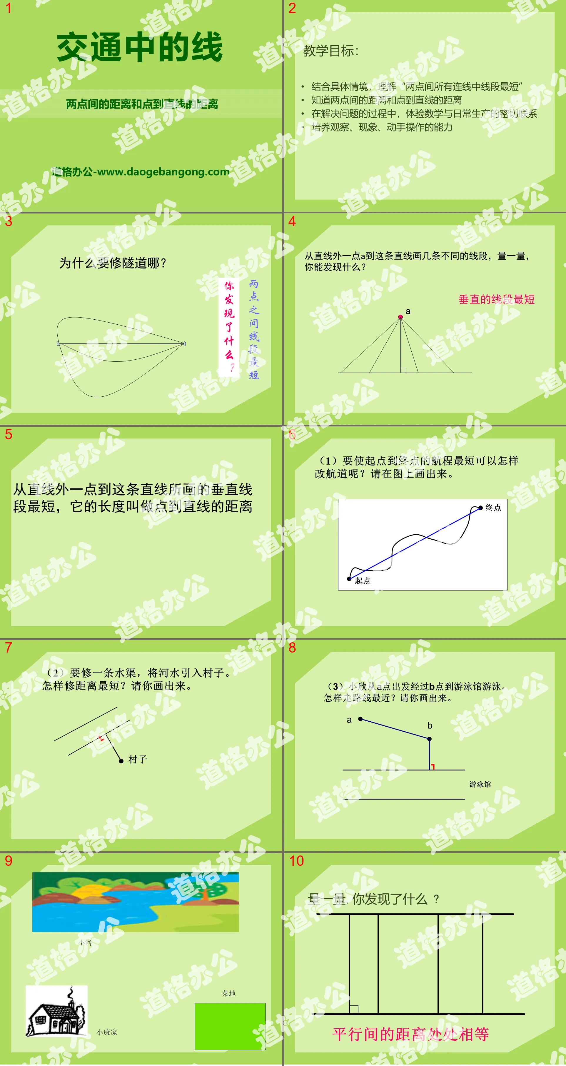 "Lines in Traffic" PPT Courseware 3