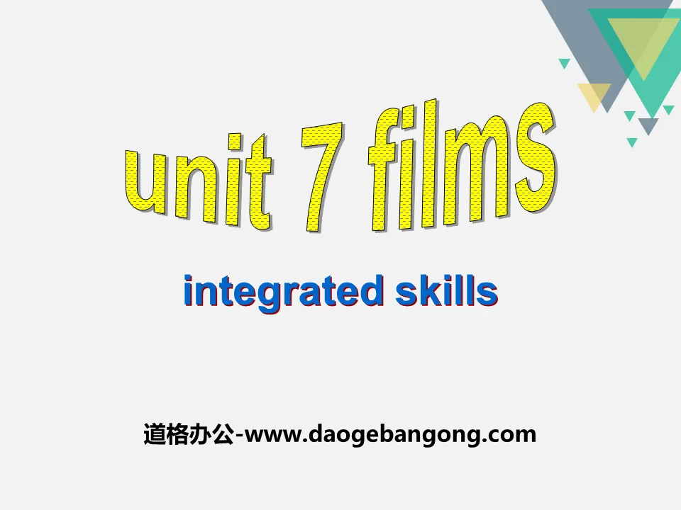 《Films》Integrated skillsPPT