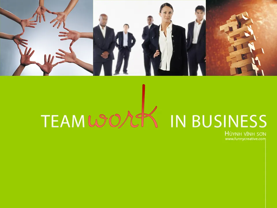 Team promotion business PPT template download