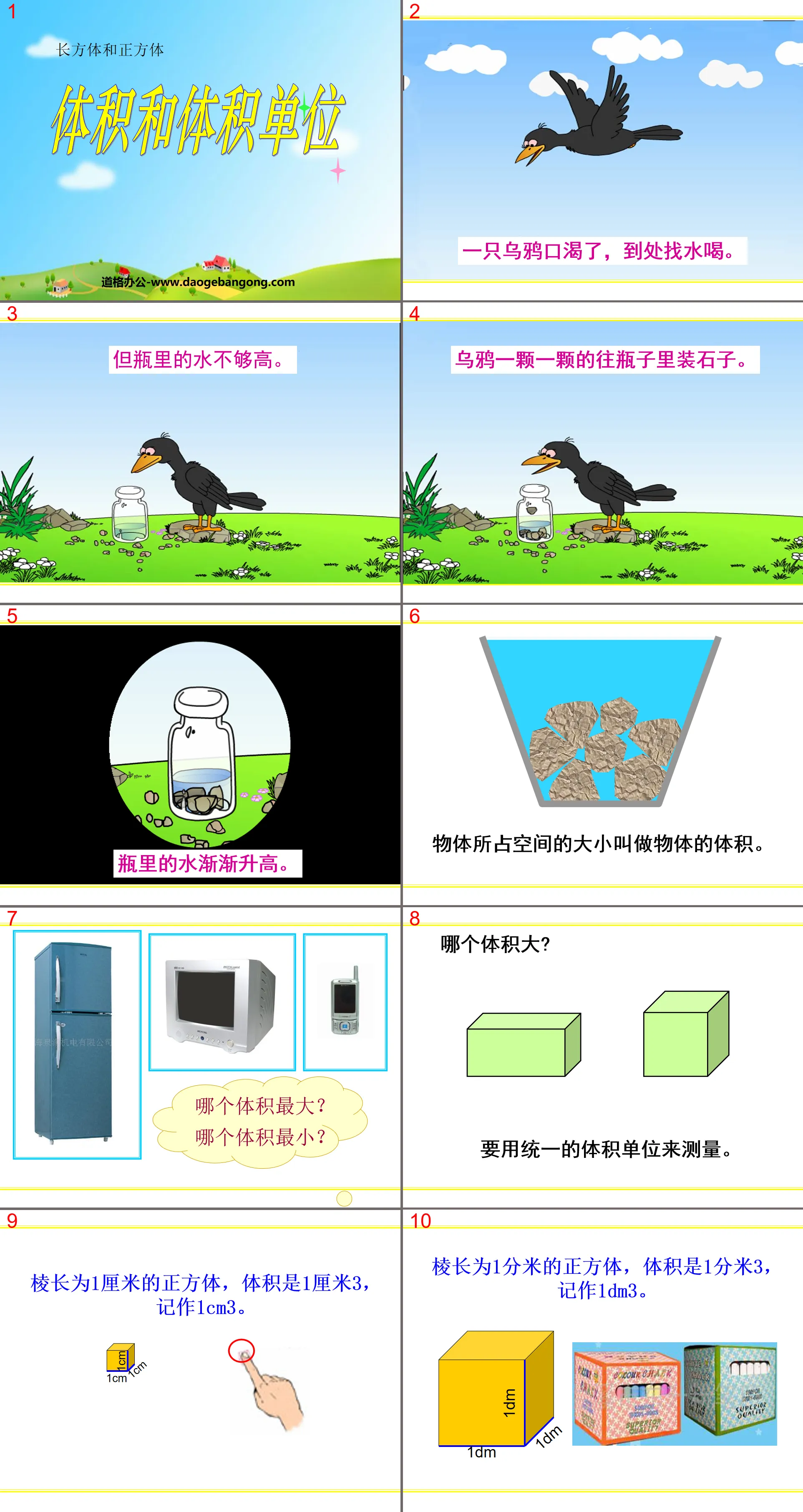 "Volume and Volume Units" Cuboid and Cube PPT Courseware 4