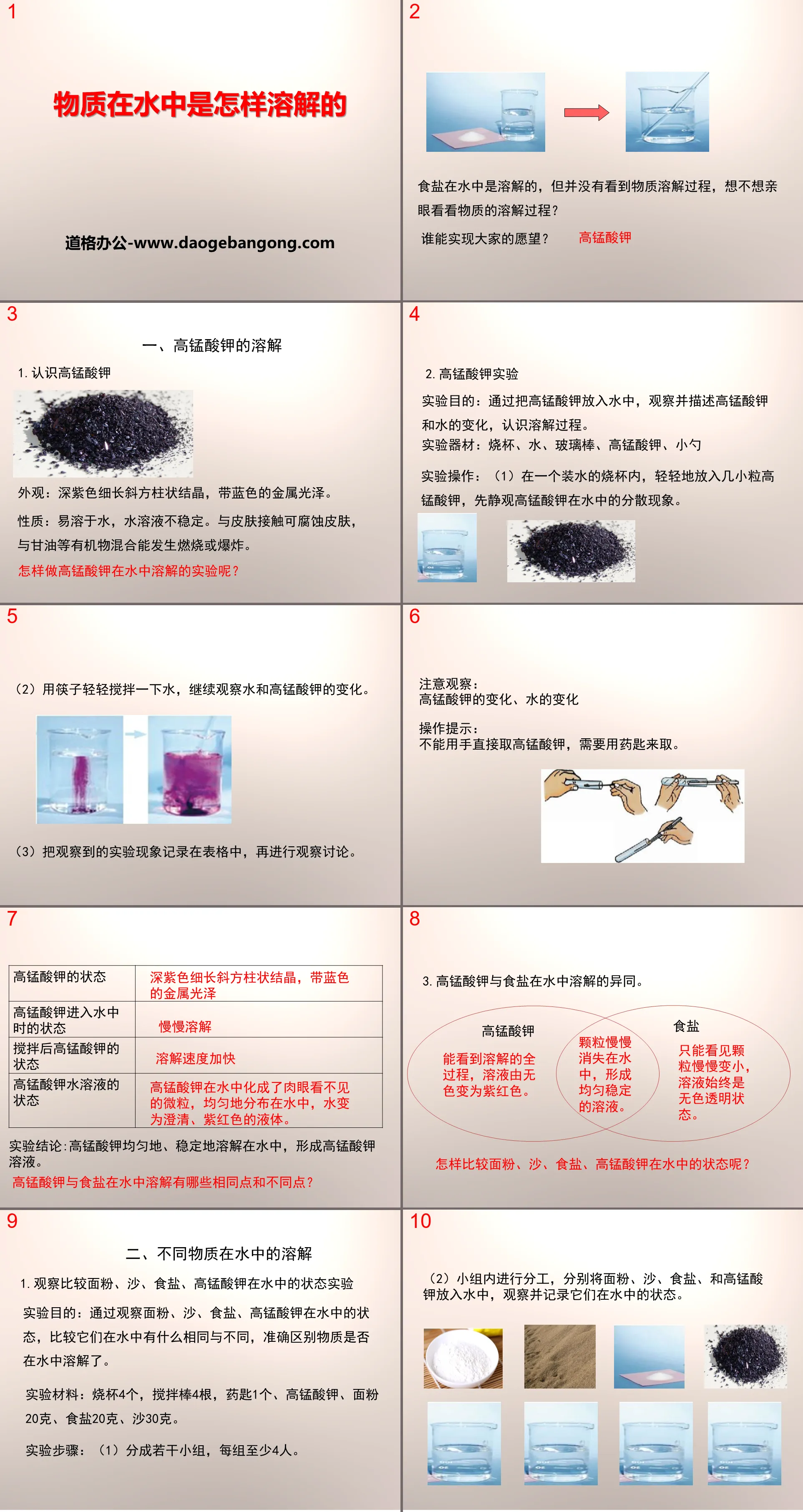 《物质在水中是怎样溶解的》溶解PPT
