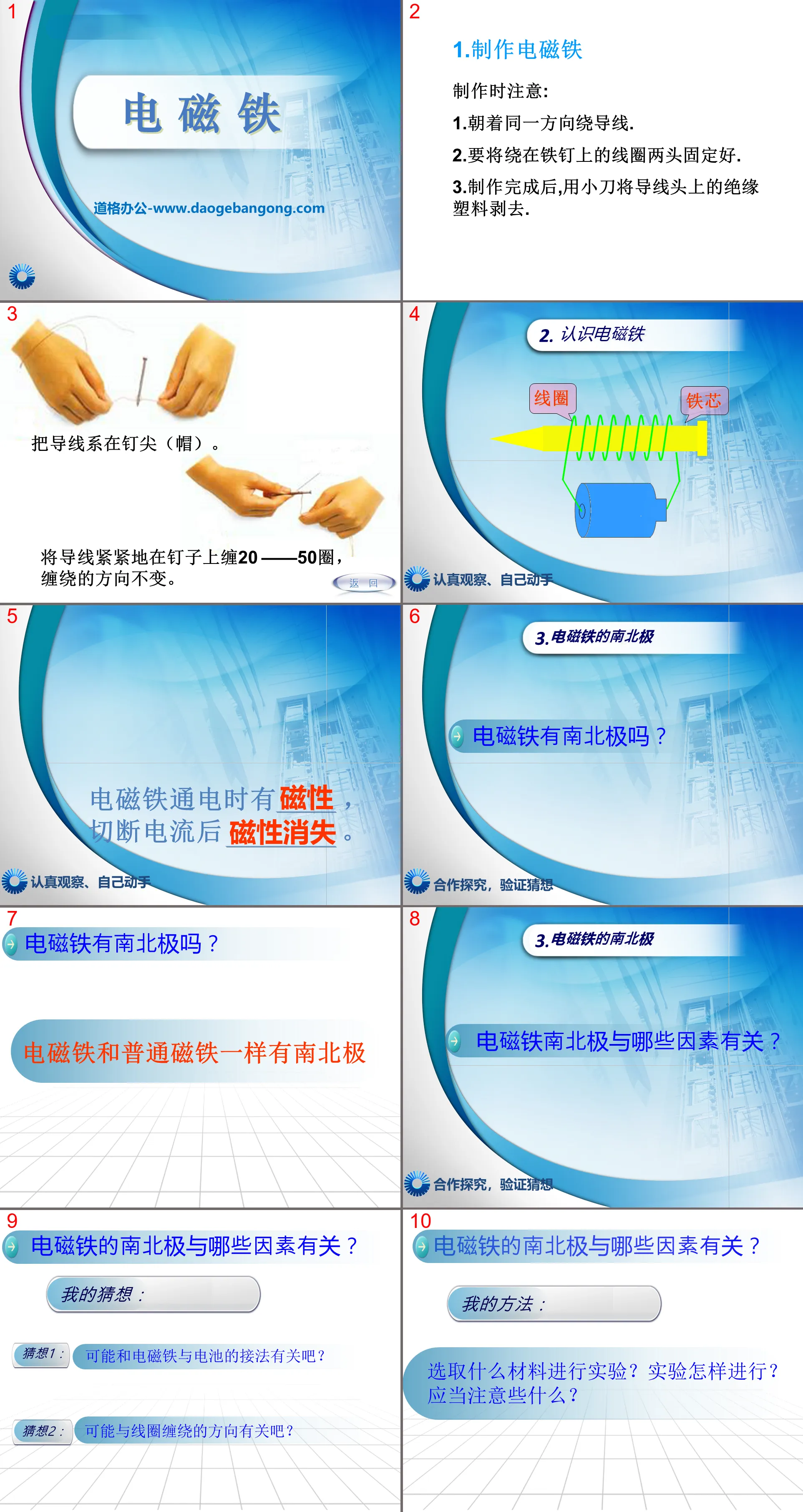 "Electromagnet" Energy PPT Courseware