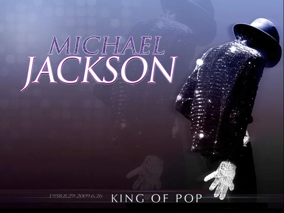 Remembering Michael Jackson Art Slide Template