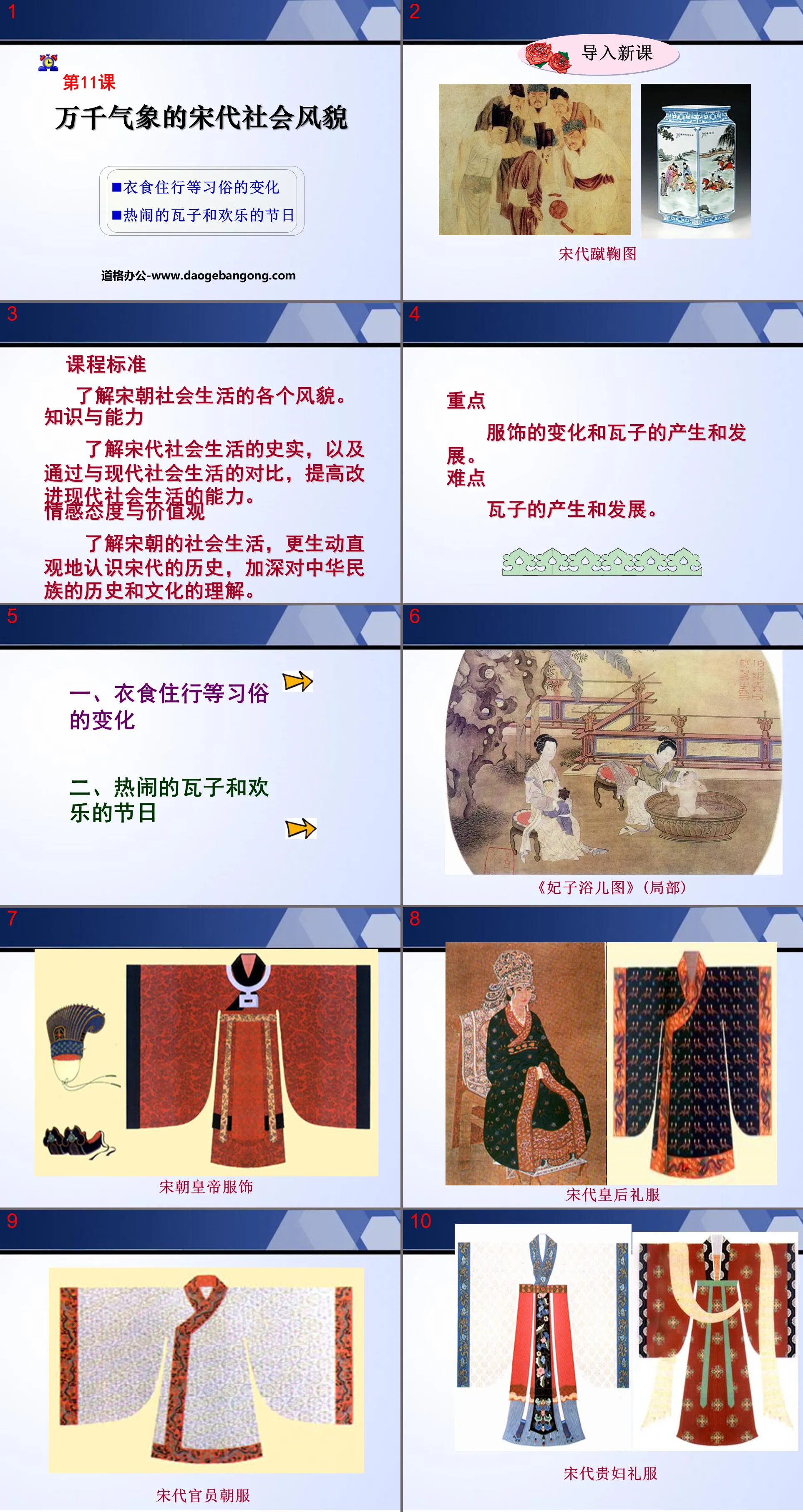 "The Social Scenery of the Song Dynasty with Thousands of Weathers" The southward shift of the economic center of gravity and the development of ethnic relations PPT courseware 2