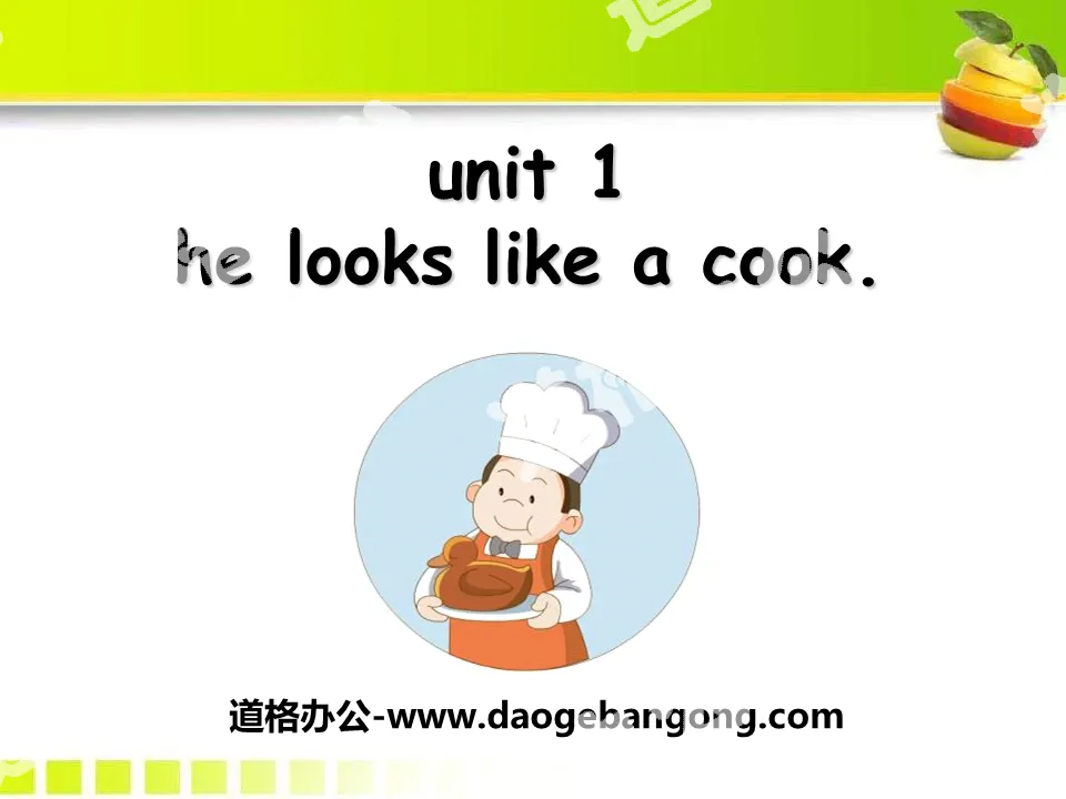 《He looks like a cook?》PPT下载
