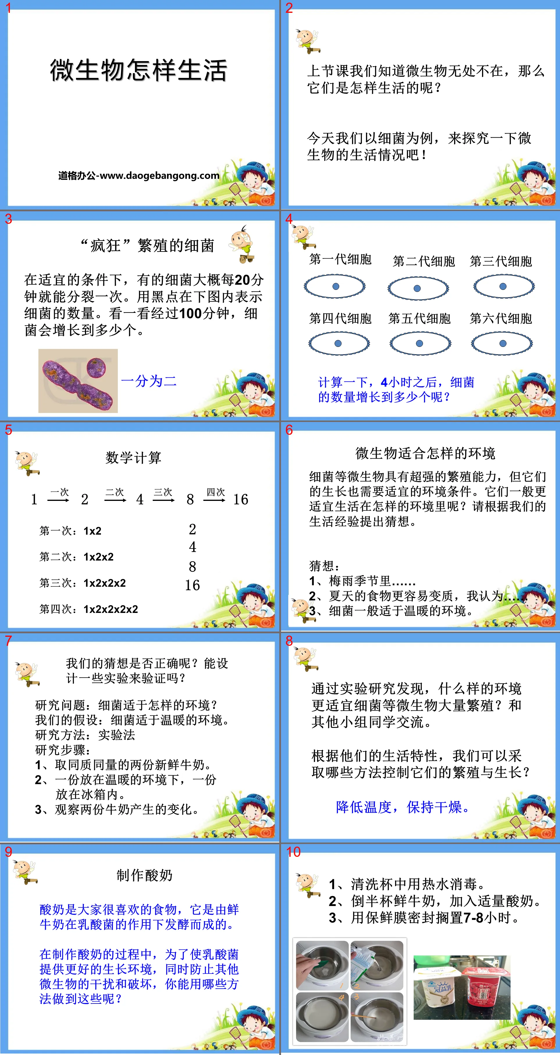 《 微生物怎样生活 》PPT