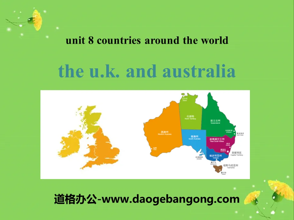 《The U.K.and Australia》Countries around the World PPT免费课件