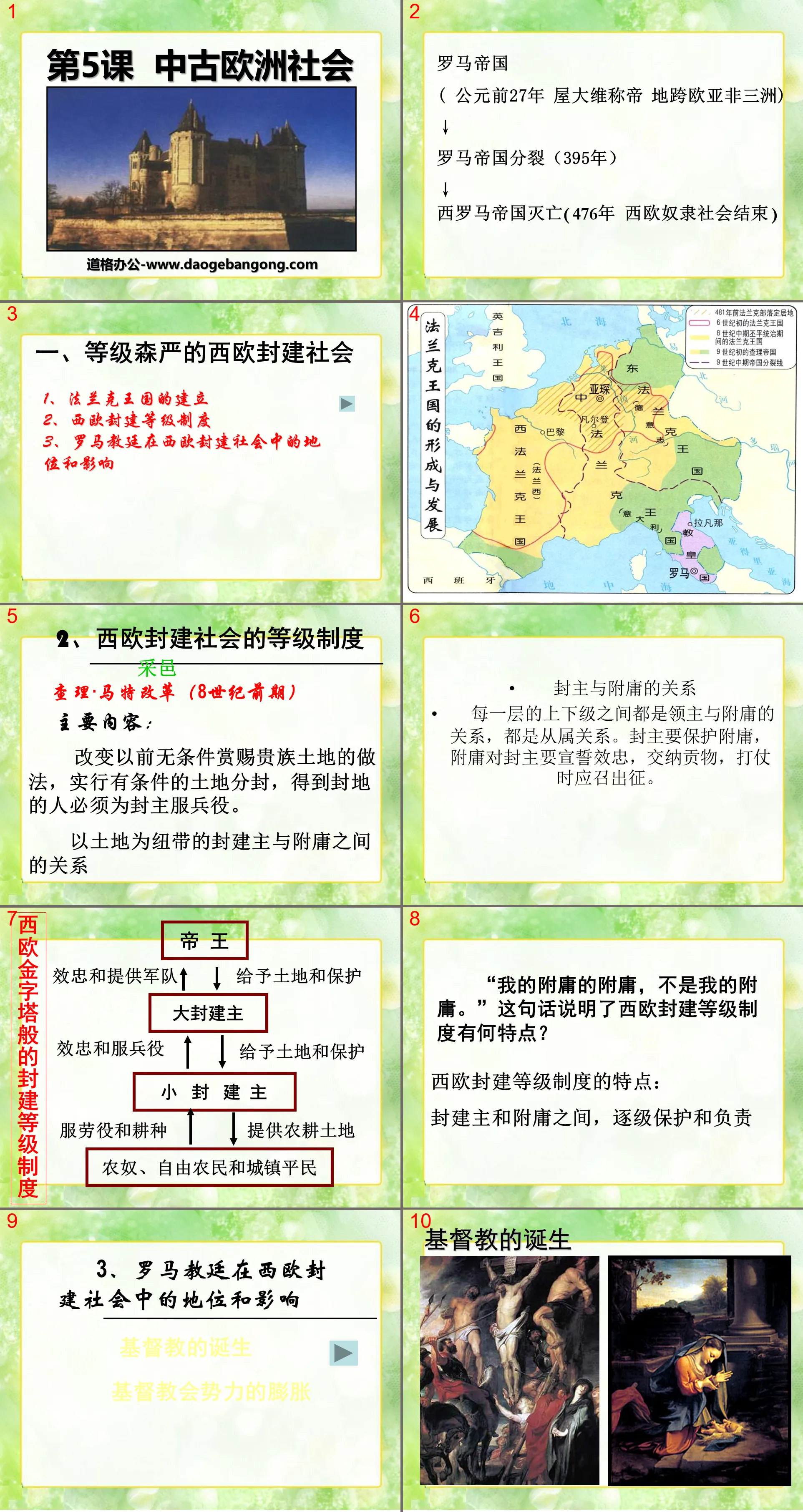 《中古歐洲社會》亞洲與歐洲的封建社會PPT課件8