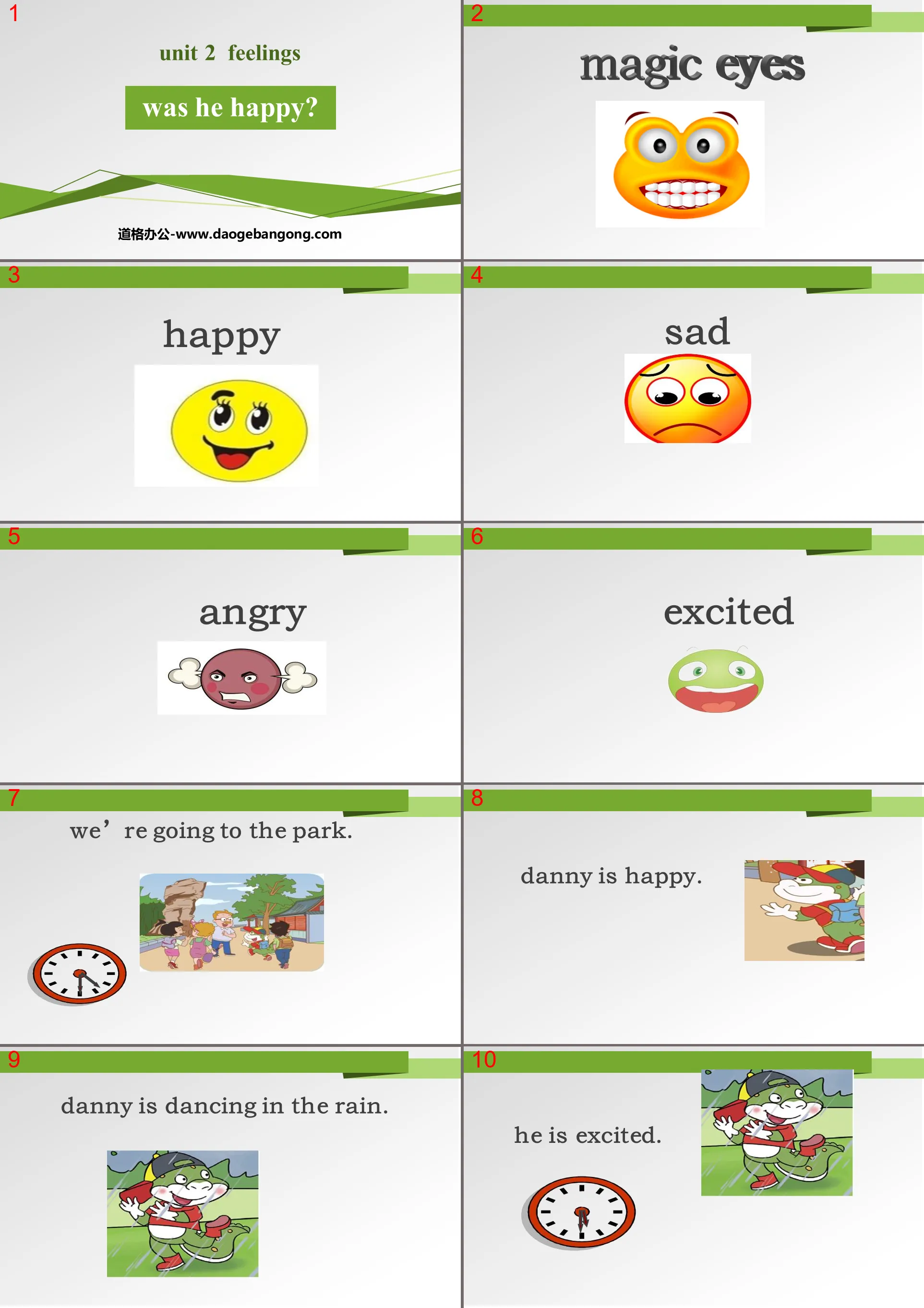 "Was he happy?" Feelings PPT