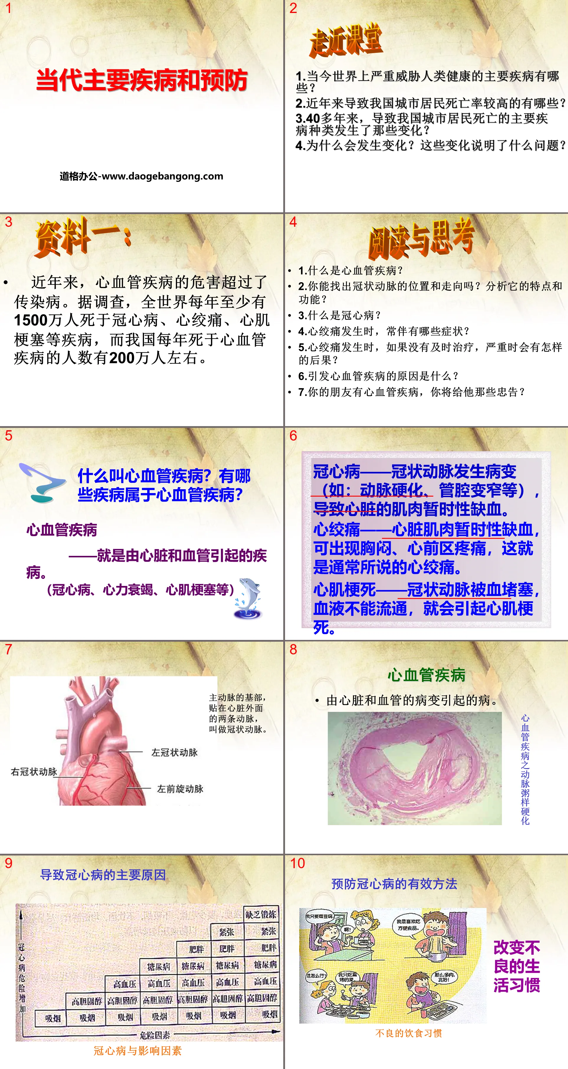 《当代主要疾病和预防》PPT
