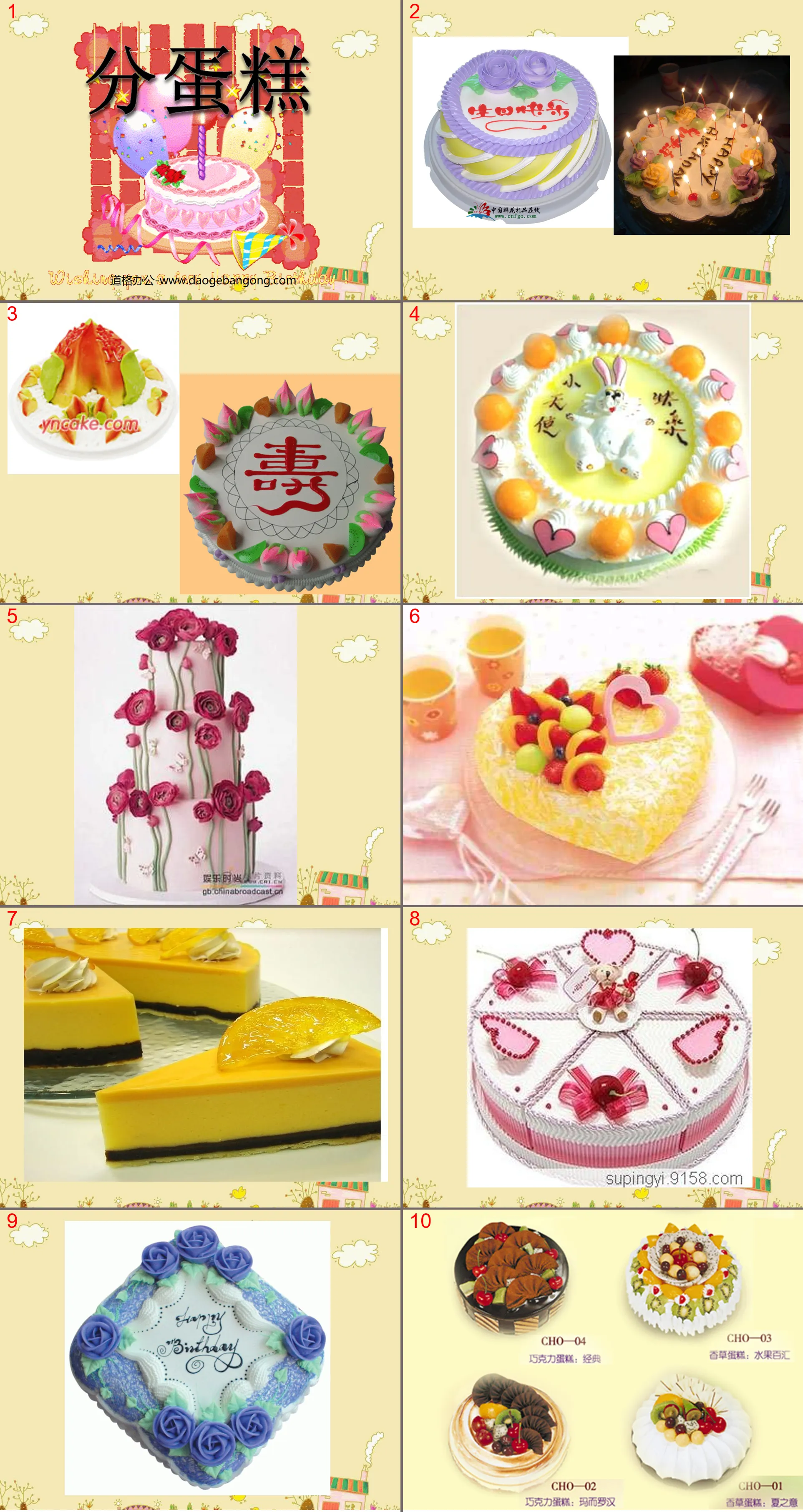 "Dividing the Cake" PPT courseware