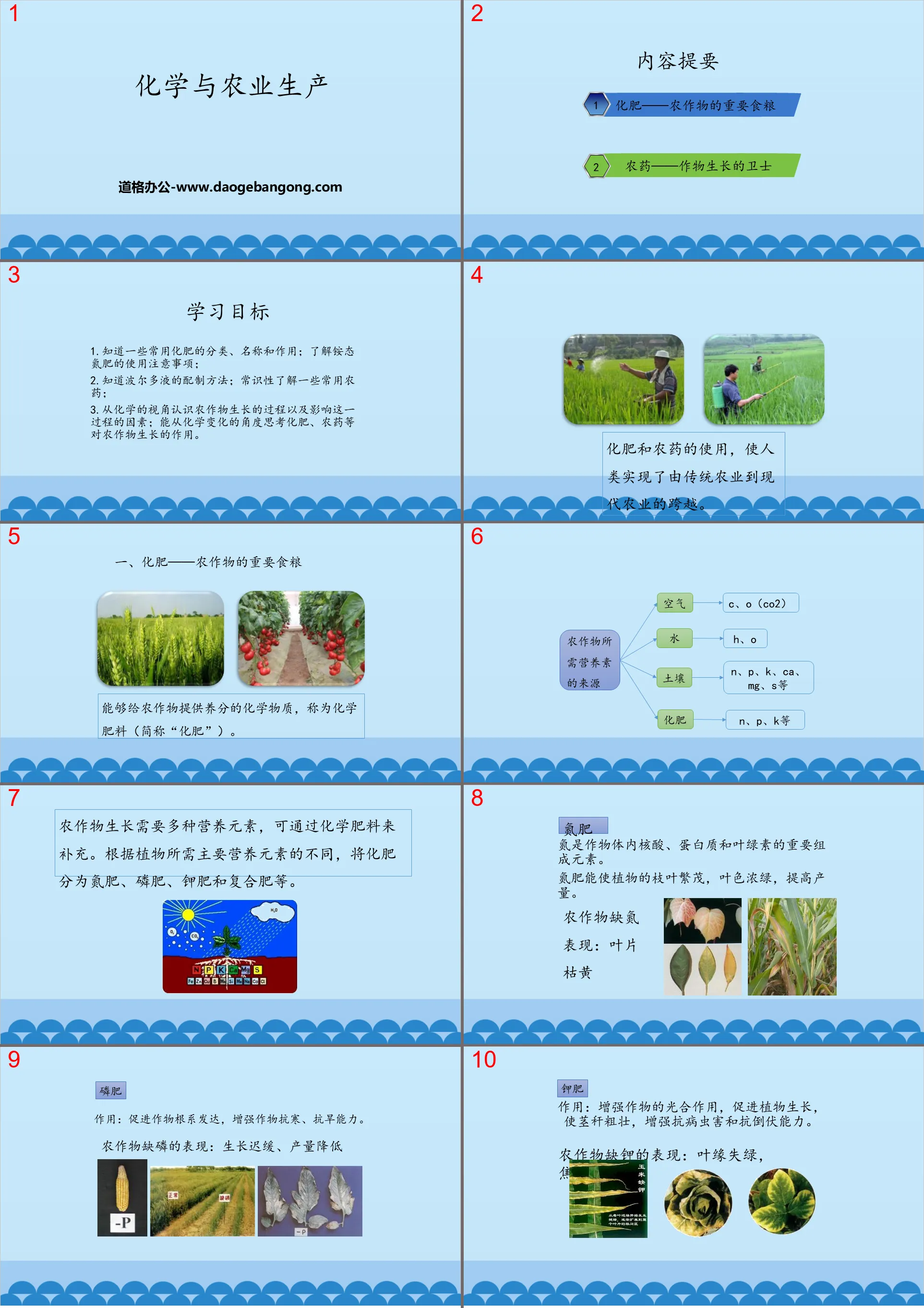 《化学与农业生产》化学与社会发展PPT下载