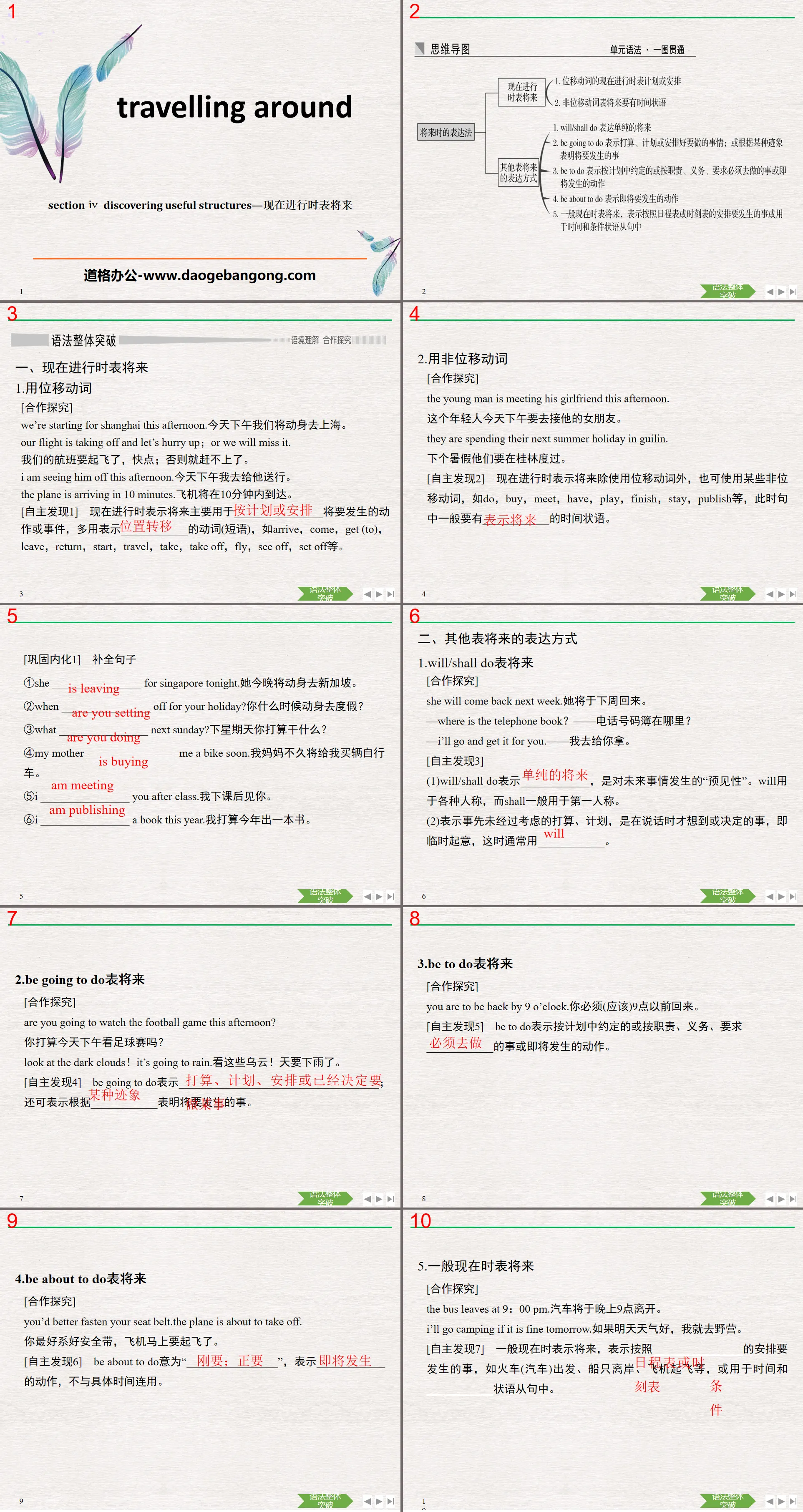 《Travelling Around》Discovering Useful Structures PPT