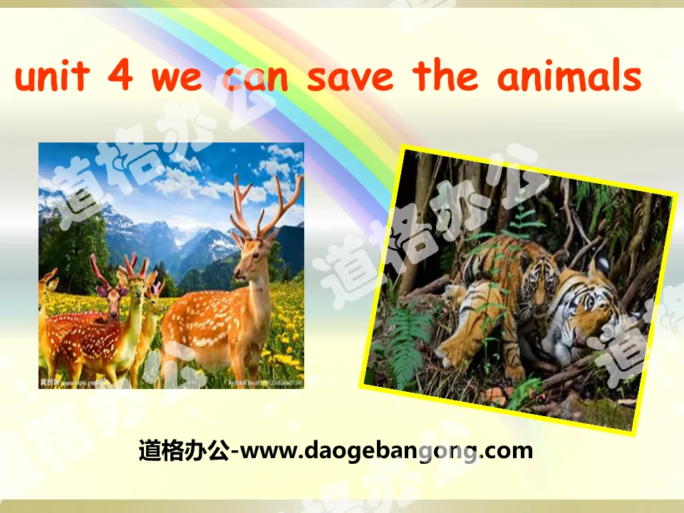《We can save the animals》PPT課件