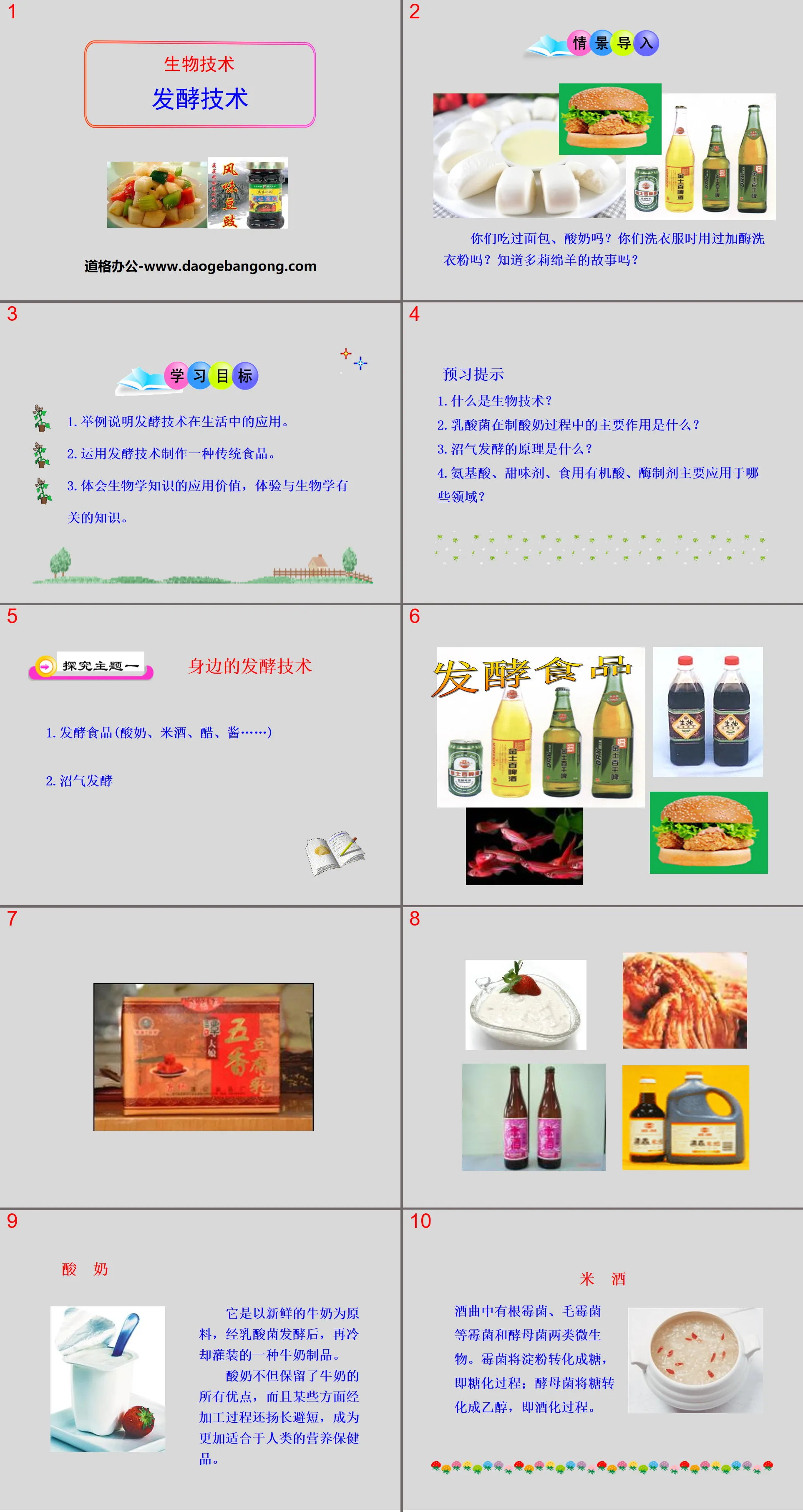 "Fermentation Technology" PPT courseware