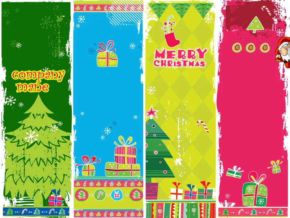 Dynamic Cartoon Background Christmas PPT Template