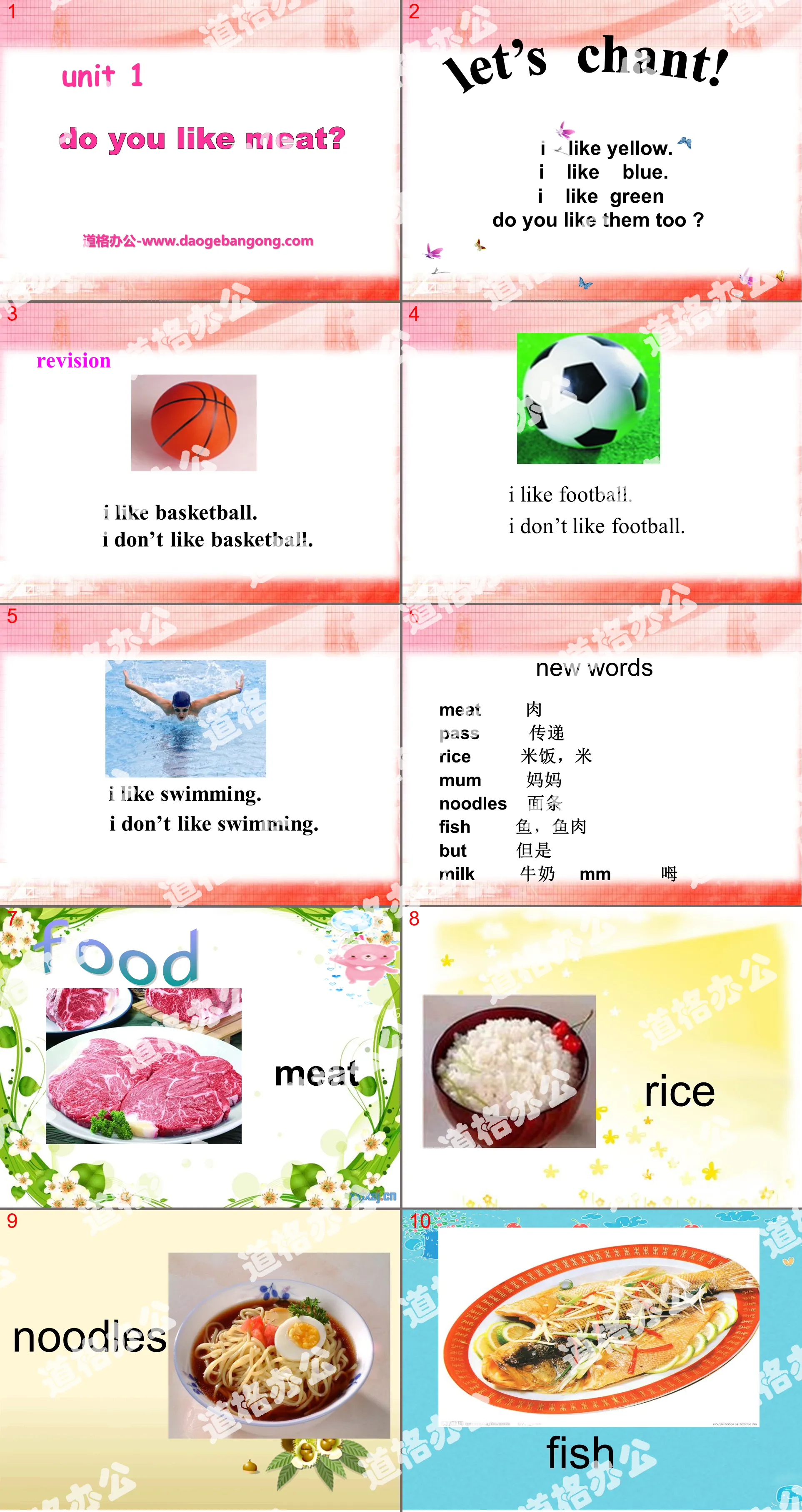 "Do you like meat?" PPT courseware 2