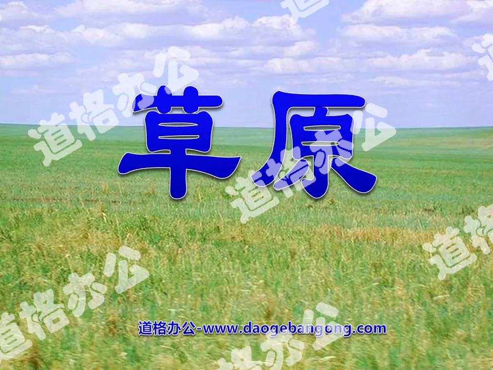 "Grassland" PPT courseware 5