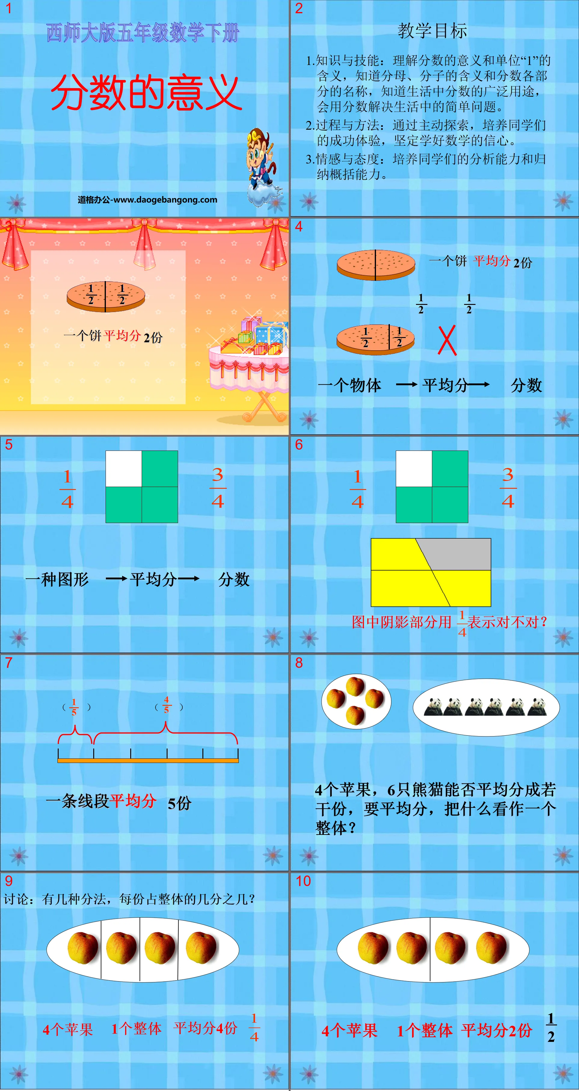 《分數的意義》分數PPT課件