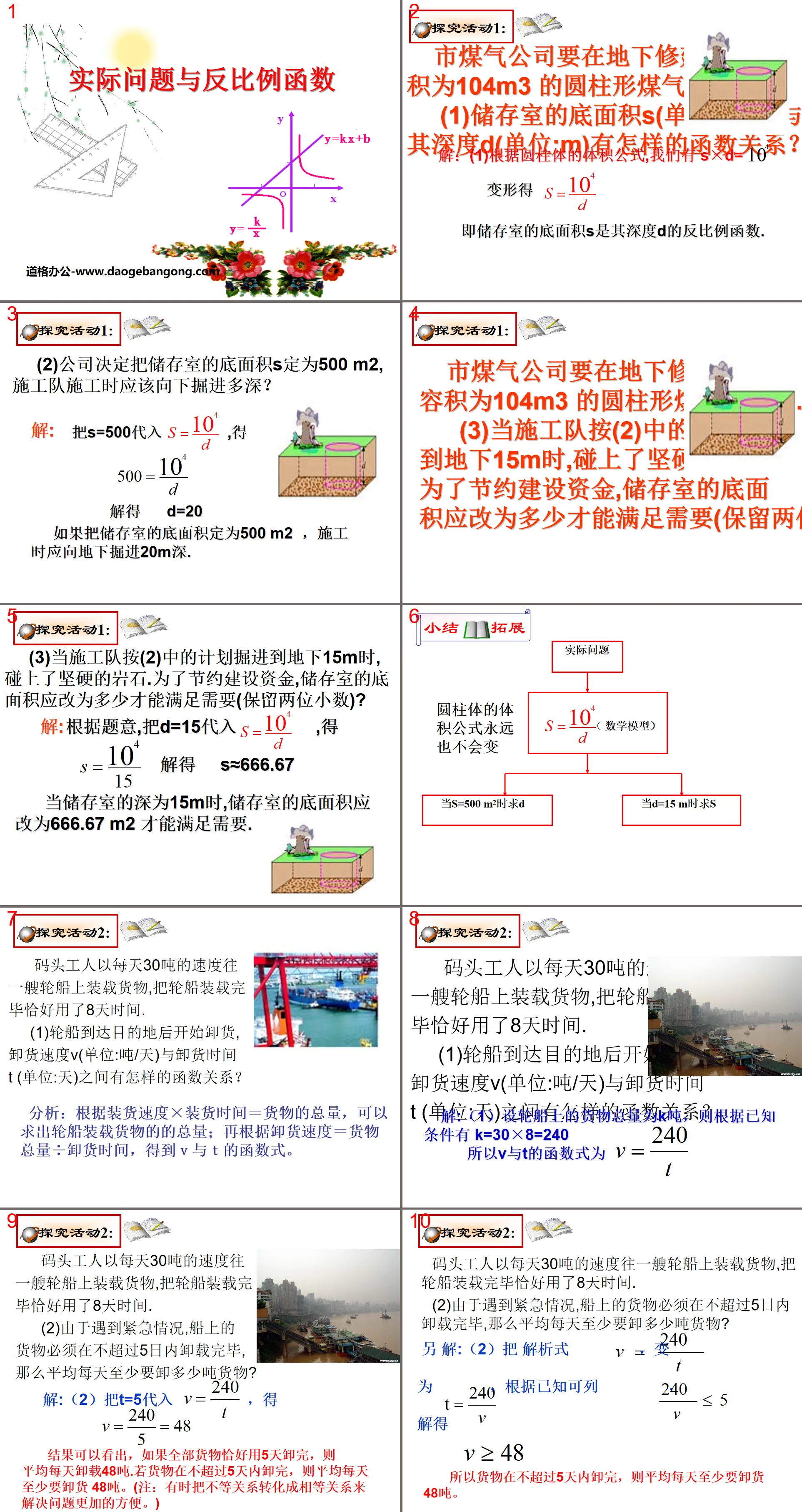 《实际问题与反比例函数》反比例函数PPT课件4
