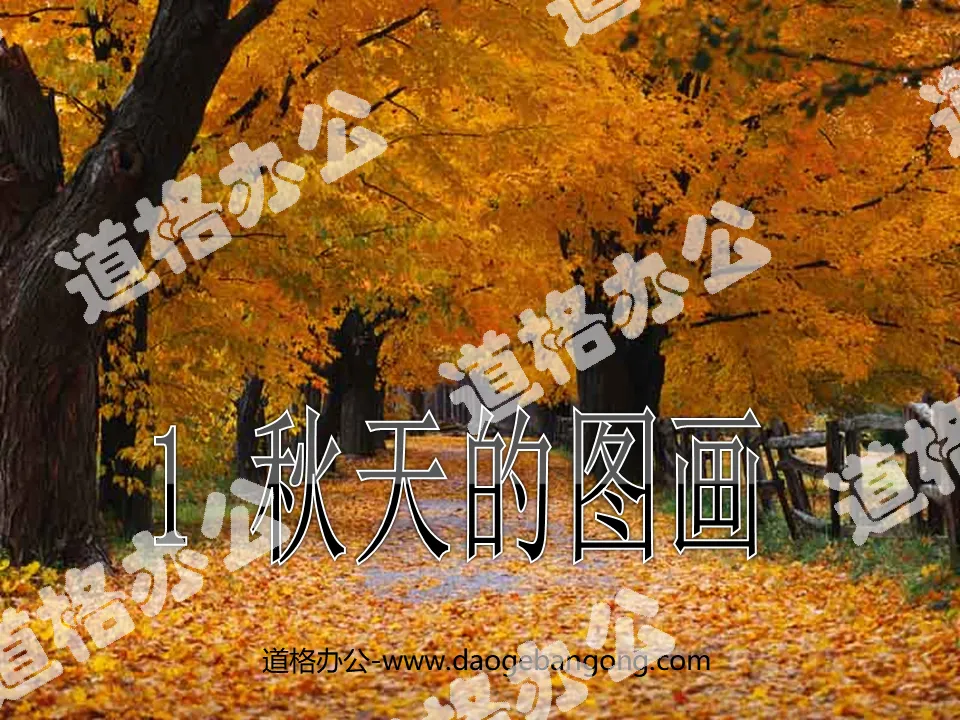 "Autumn Pictures" PPT teaching courseware download 7