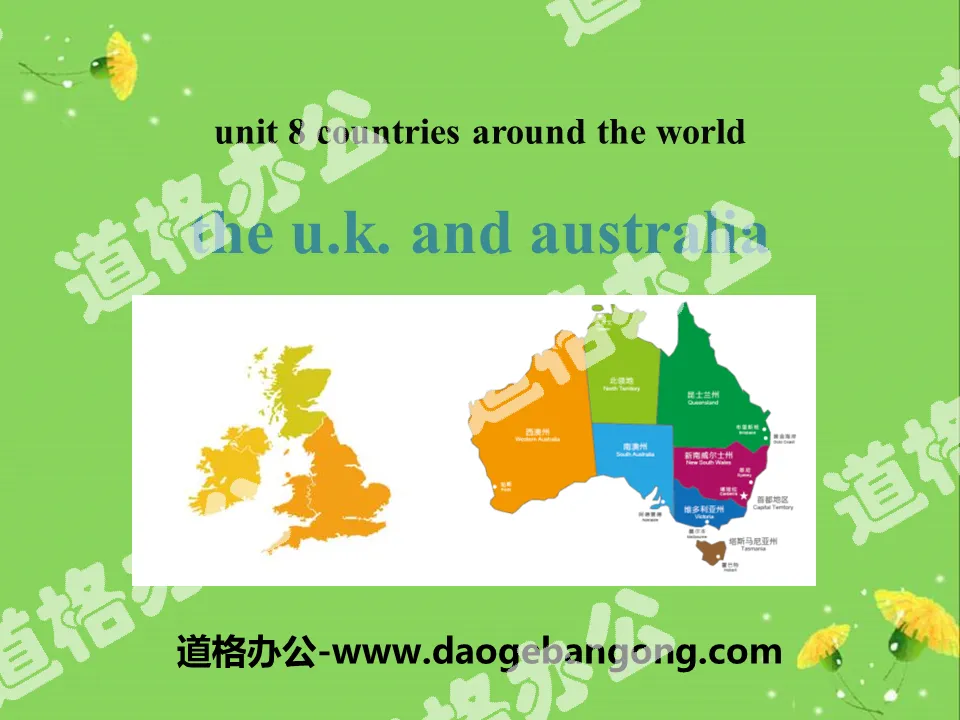 《The U.K.and Australia》Countries around the World PPT免费课件
