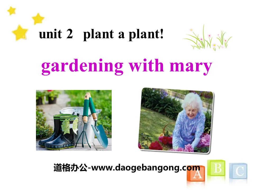 《Gardening with Mary》Plant a Plant PPT