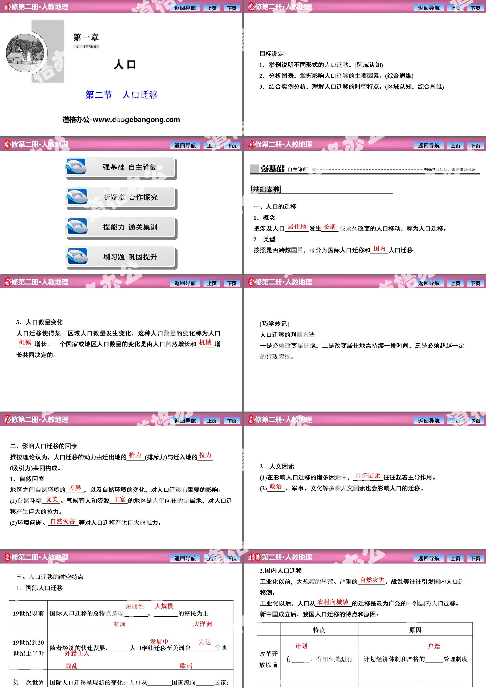 《人口遷移》人口PPT課件