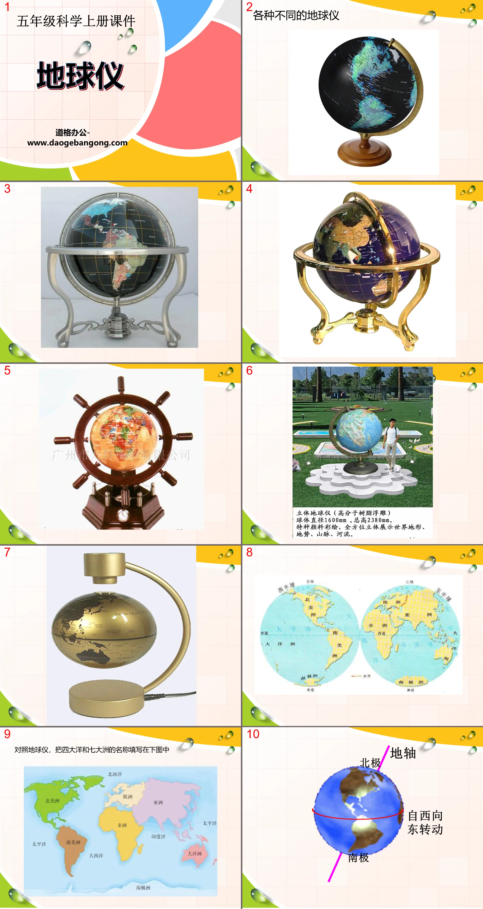 "Globe" PPT courseware