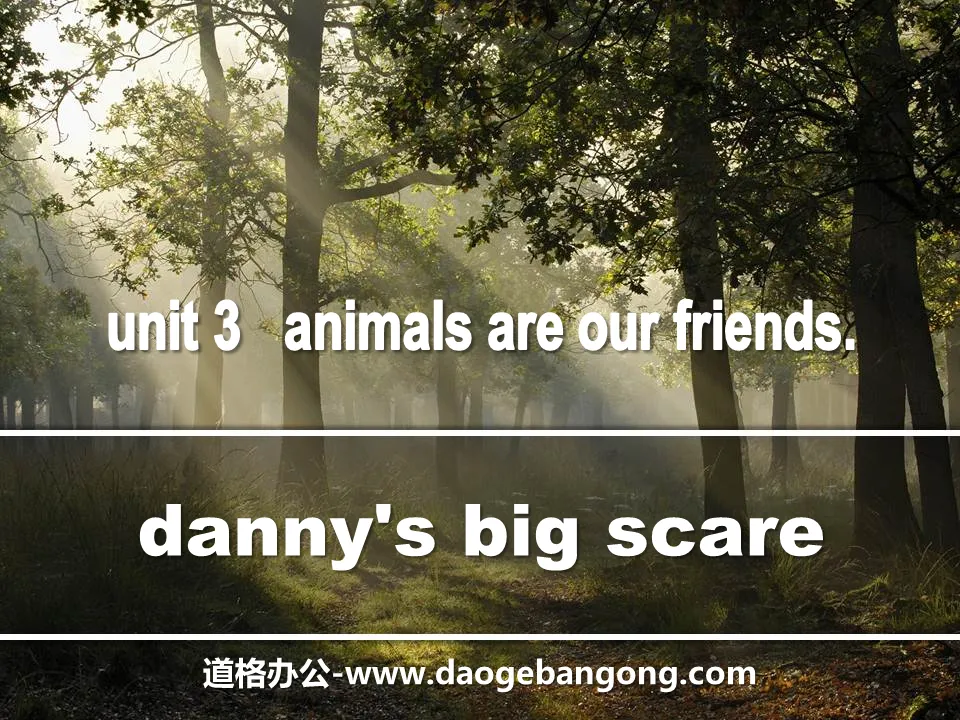 《Danny's Big Scare》Animals Are Our Friends PPT下載