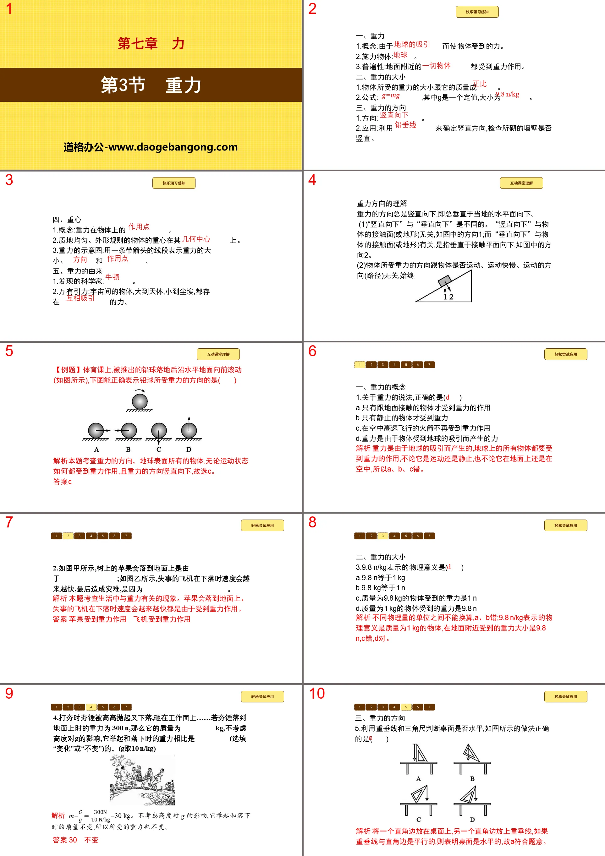 "Gravity" force PPT download