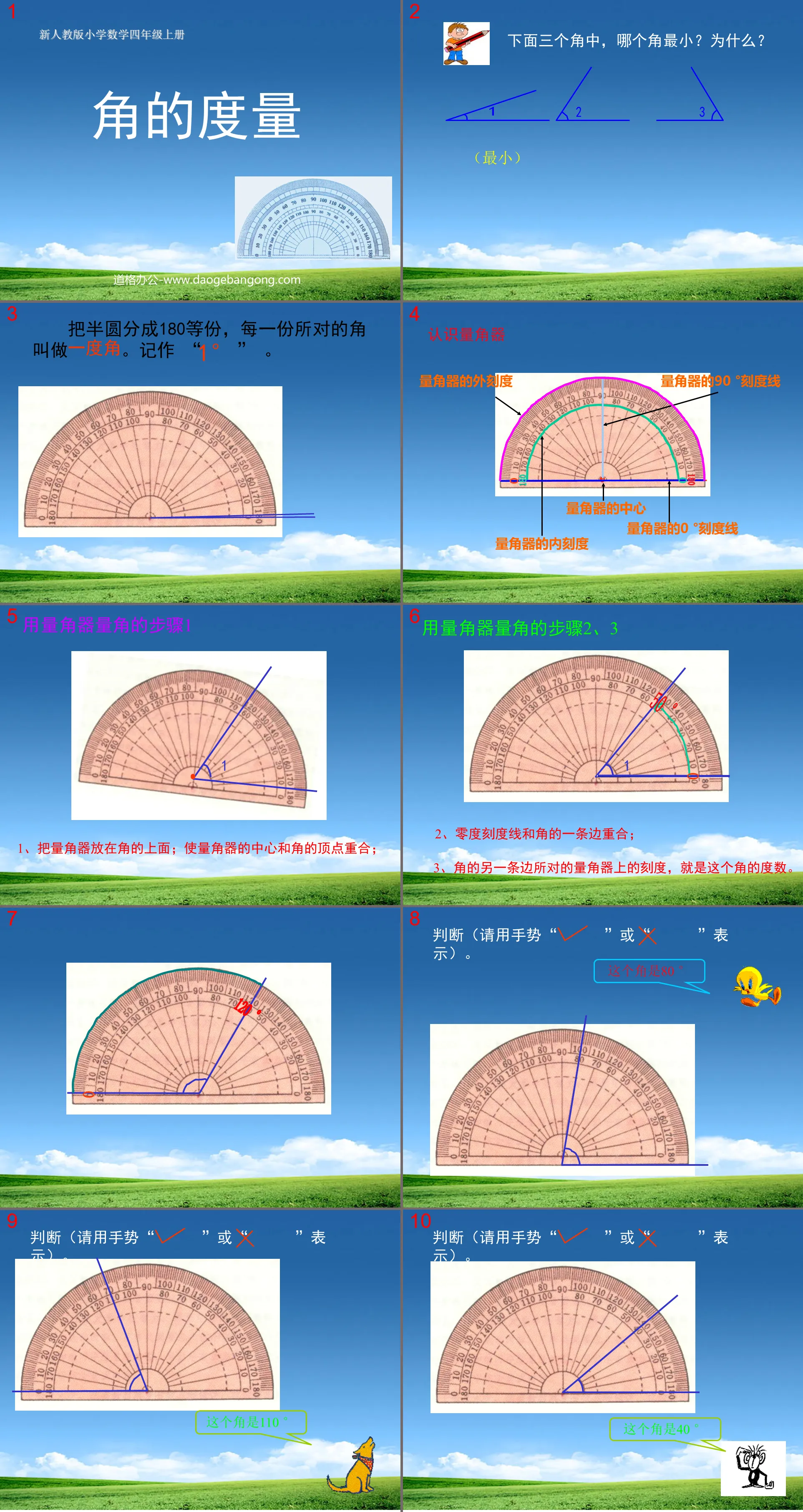 "Measurement of Angles" PPT Courseware 2