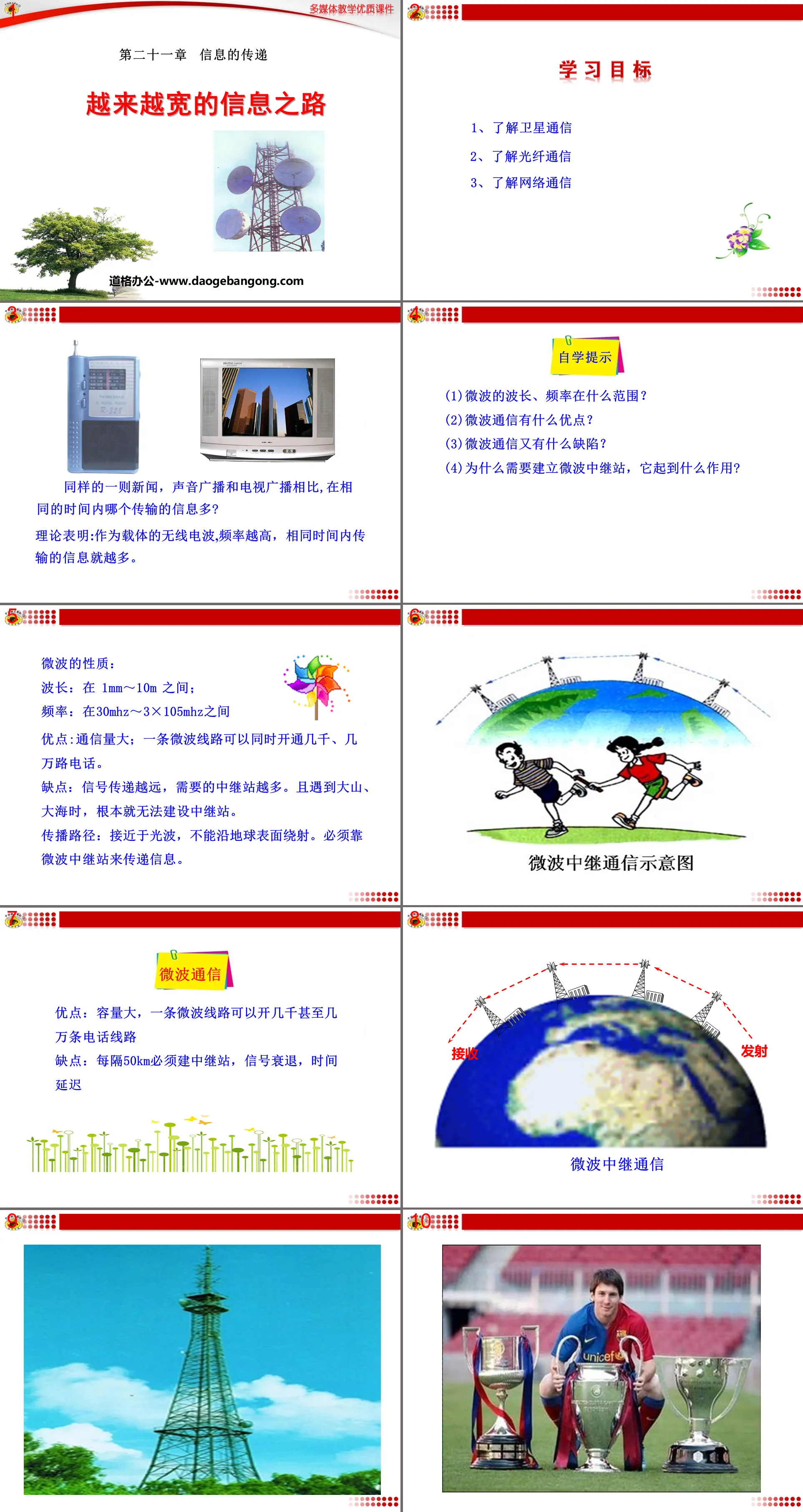 《越来越宽的信息之路》信息的传递PPT课件6
