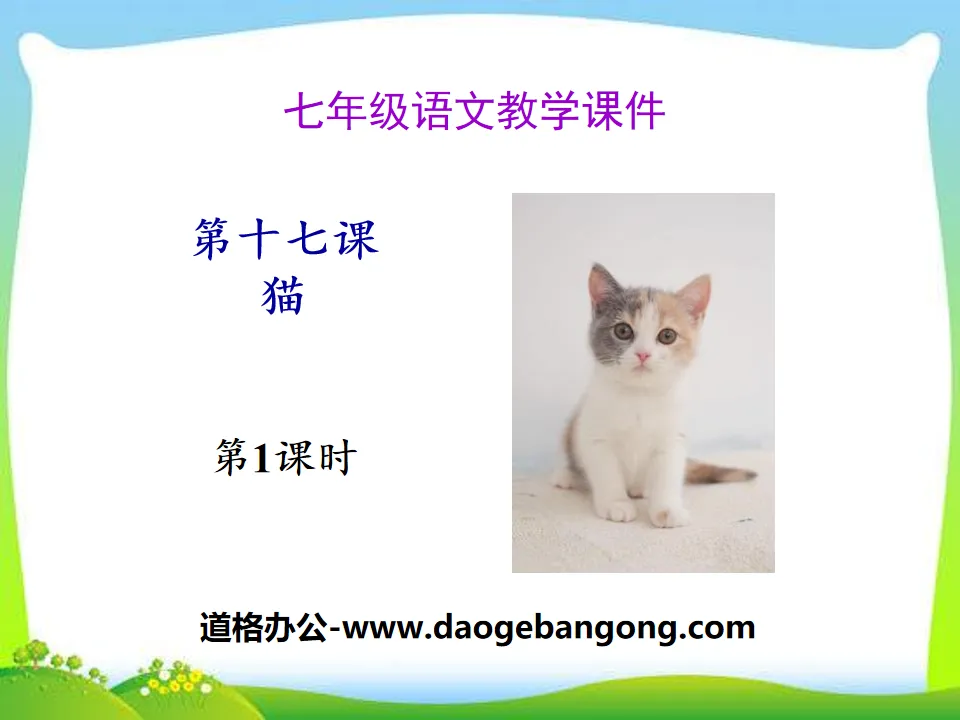 《猫》PPT(第一课时)
